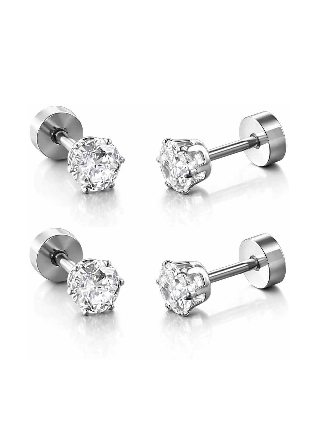 Stylewell Circular Studs Earrings-image-34