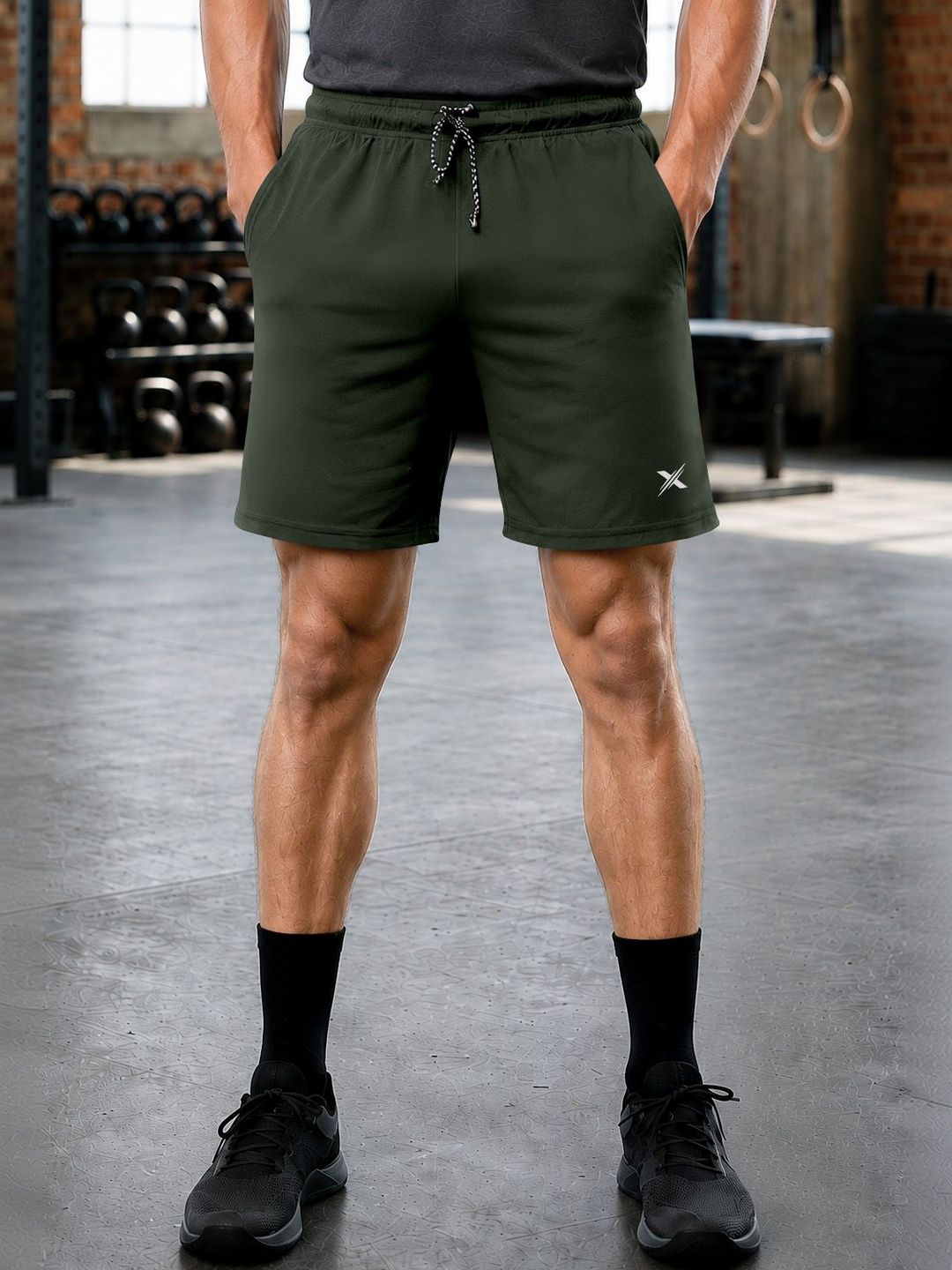 MODA RAPIDO X FITNESS EXCHANGE Men Sports Shorts-image-14