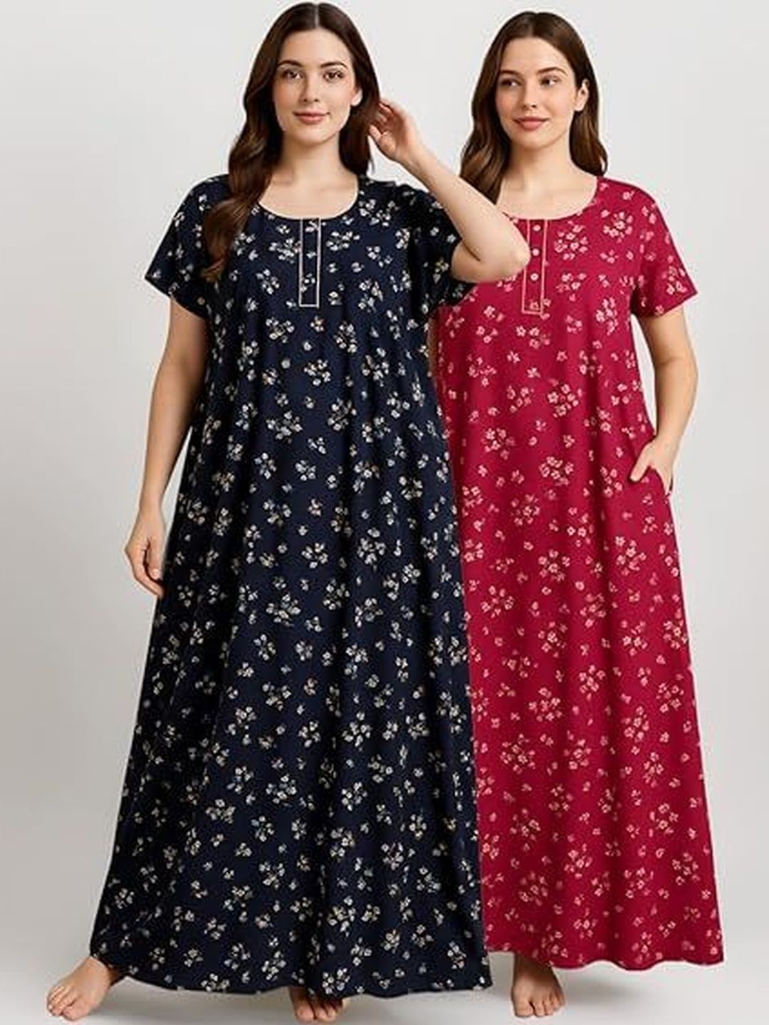 Bahumaan Printed Maxi Nightdress-picture-51