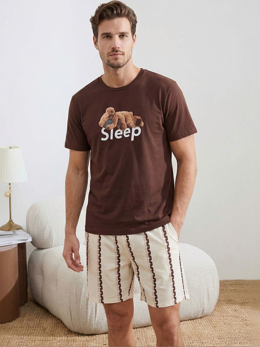Trendyol Men Printed Night suit-picture-20