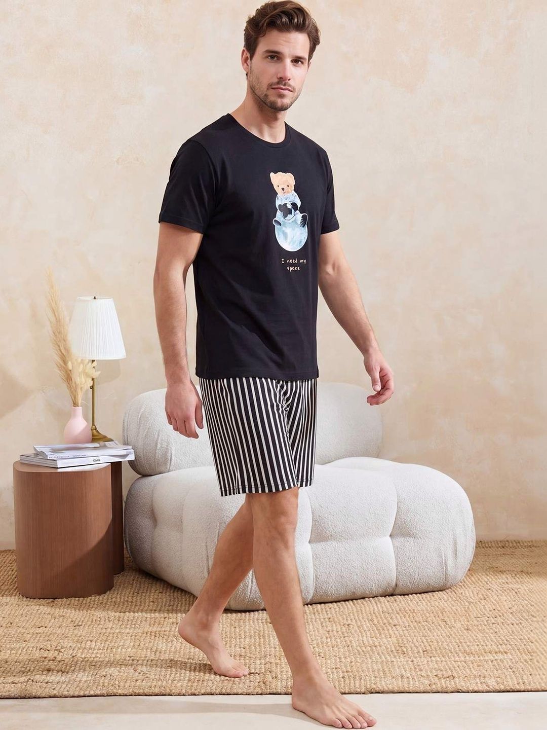 Trendyol Men Printed Night suit-picture-35