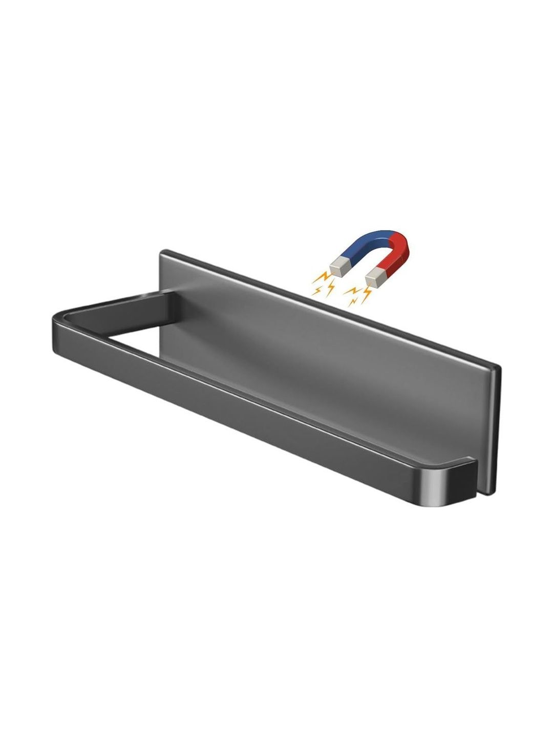 MAYCREATE Grey & Grey Solid Metal Towel Holder-image-21