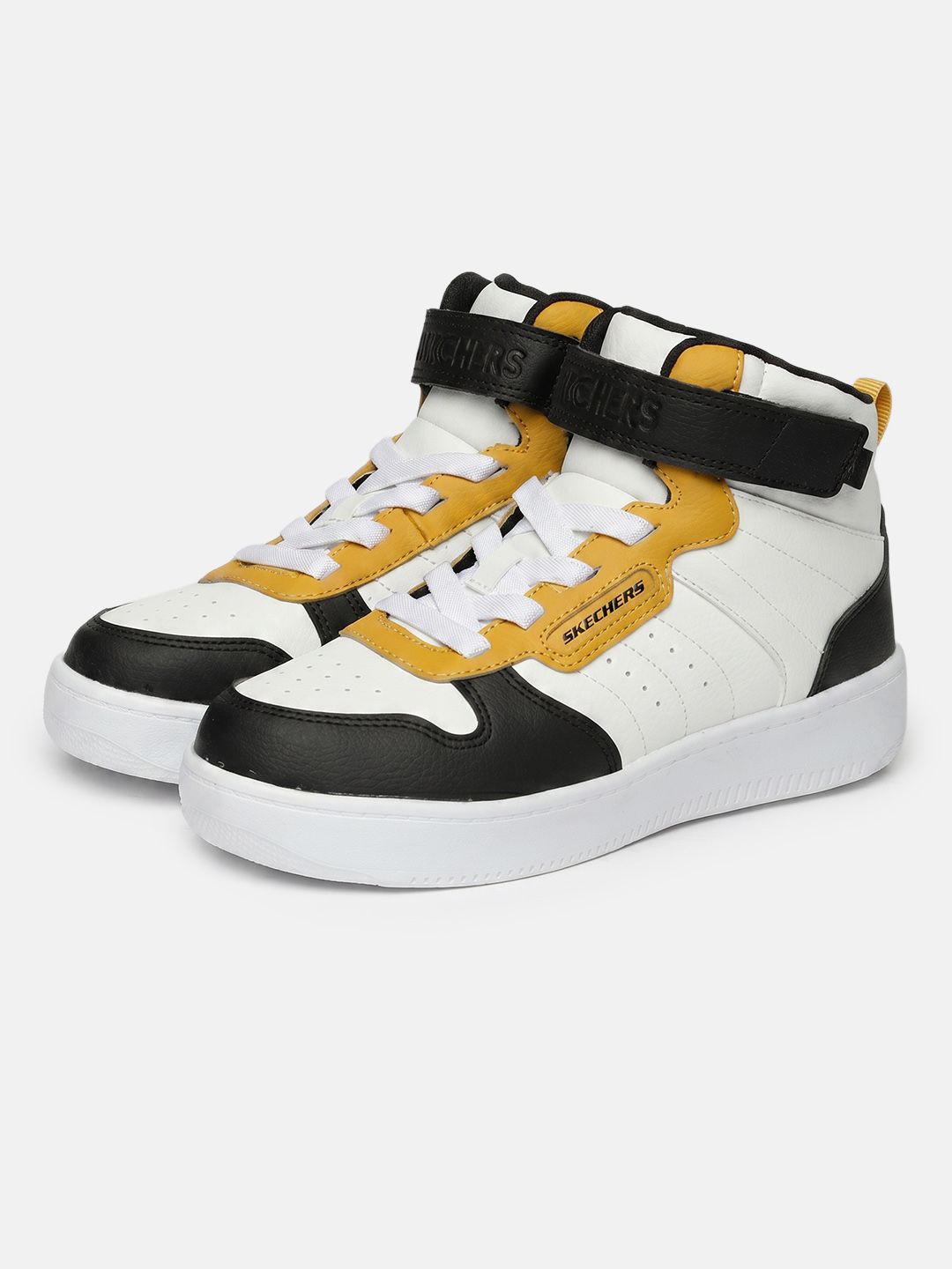 Skechers Boys Colourblocked High-Top Sneakers-picture-53