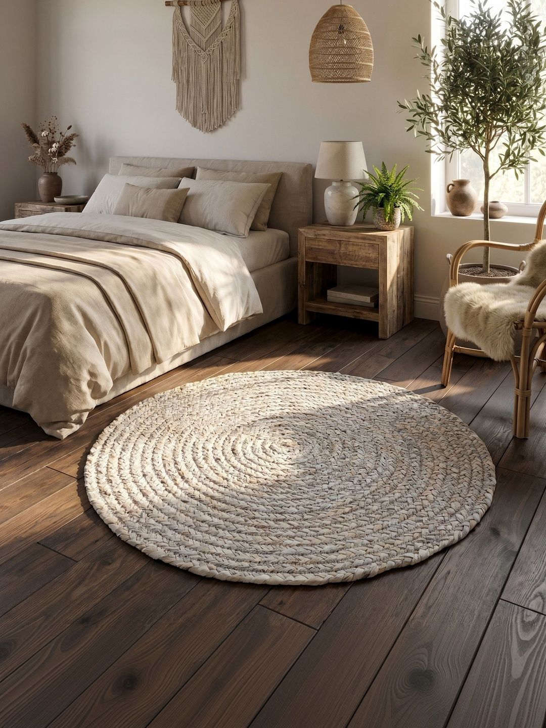 ASTERLANE Grey Solid Handmade Cotton Carpet-picture-38