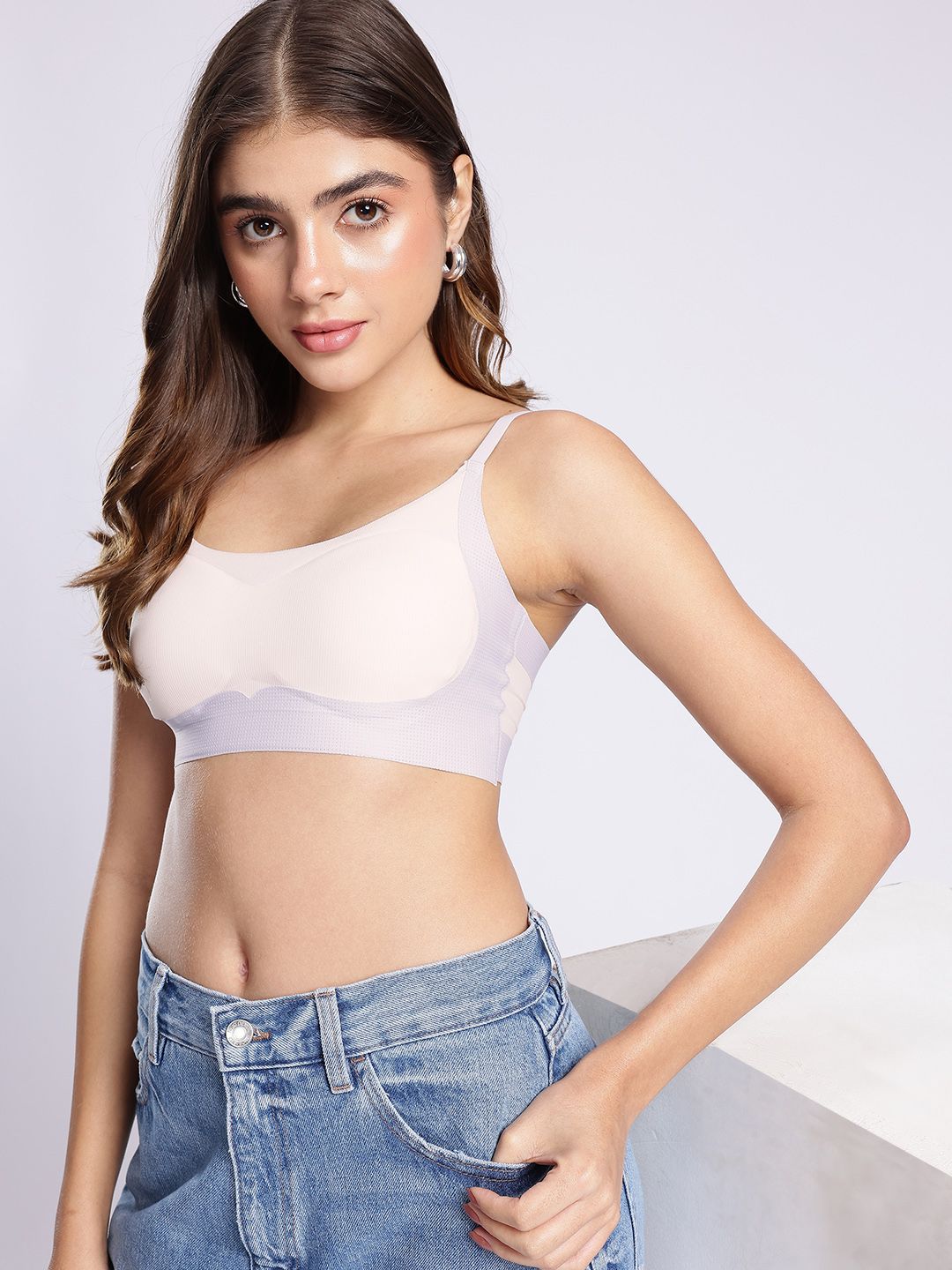 glitchez Seamless Regular Straped Bra-picture-41