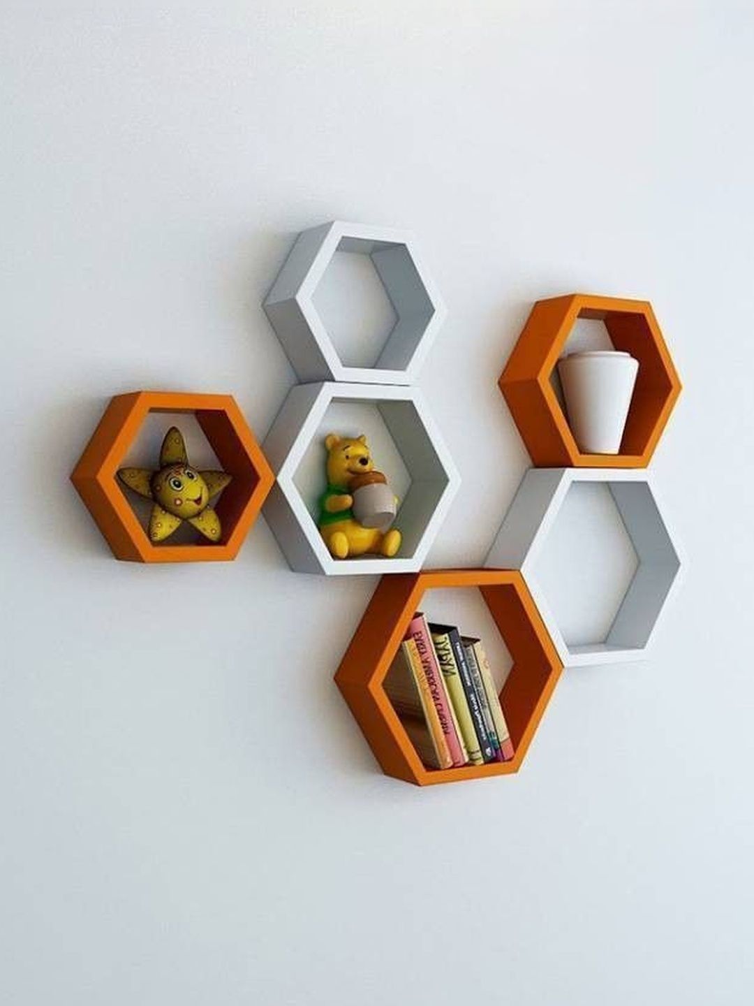 khusubh decor Orange & White Wood-image-7