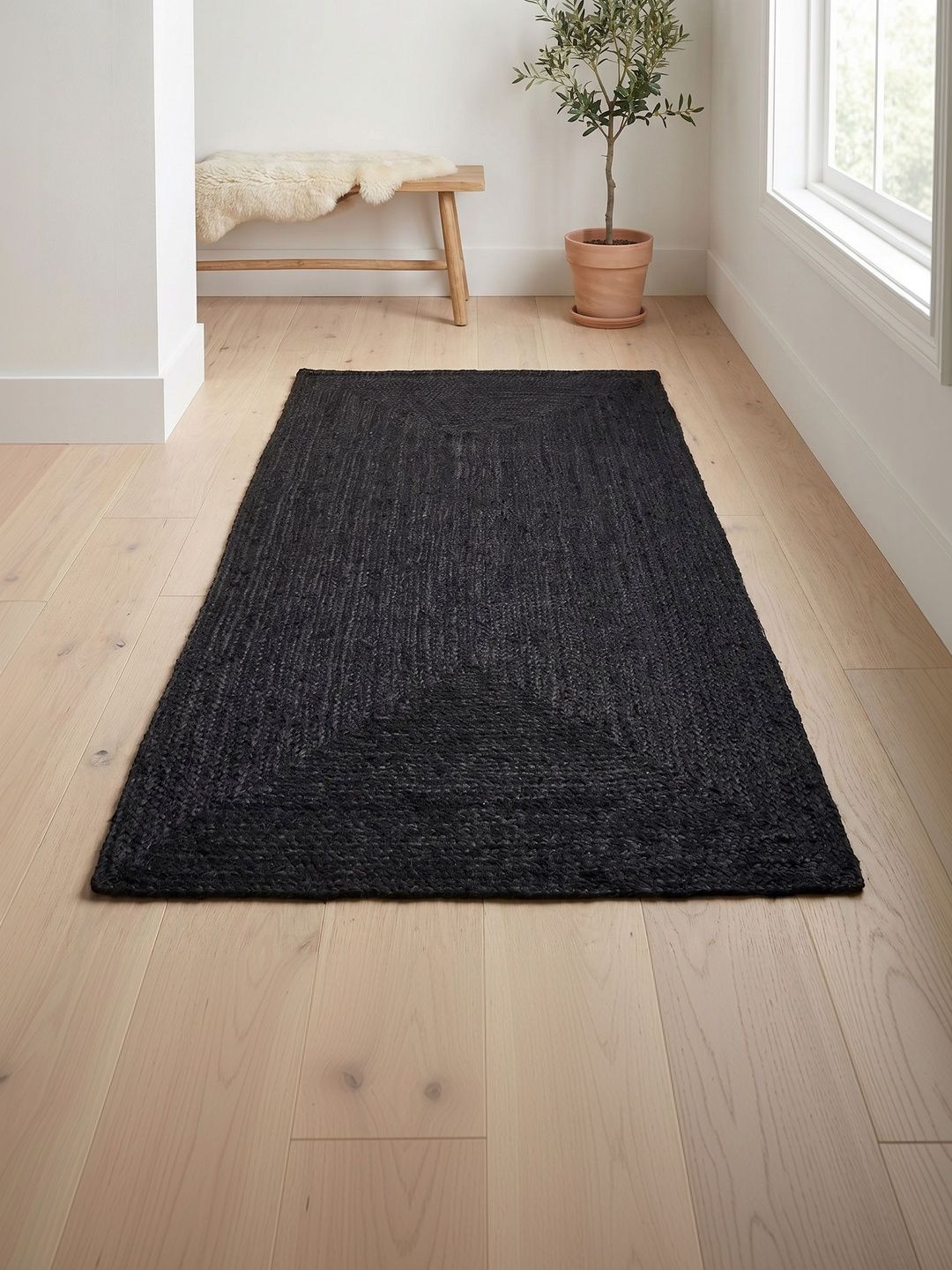 ASTERLANE Black Solid Handmade Other Carpet-picture-27