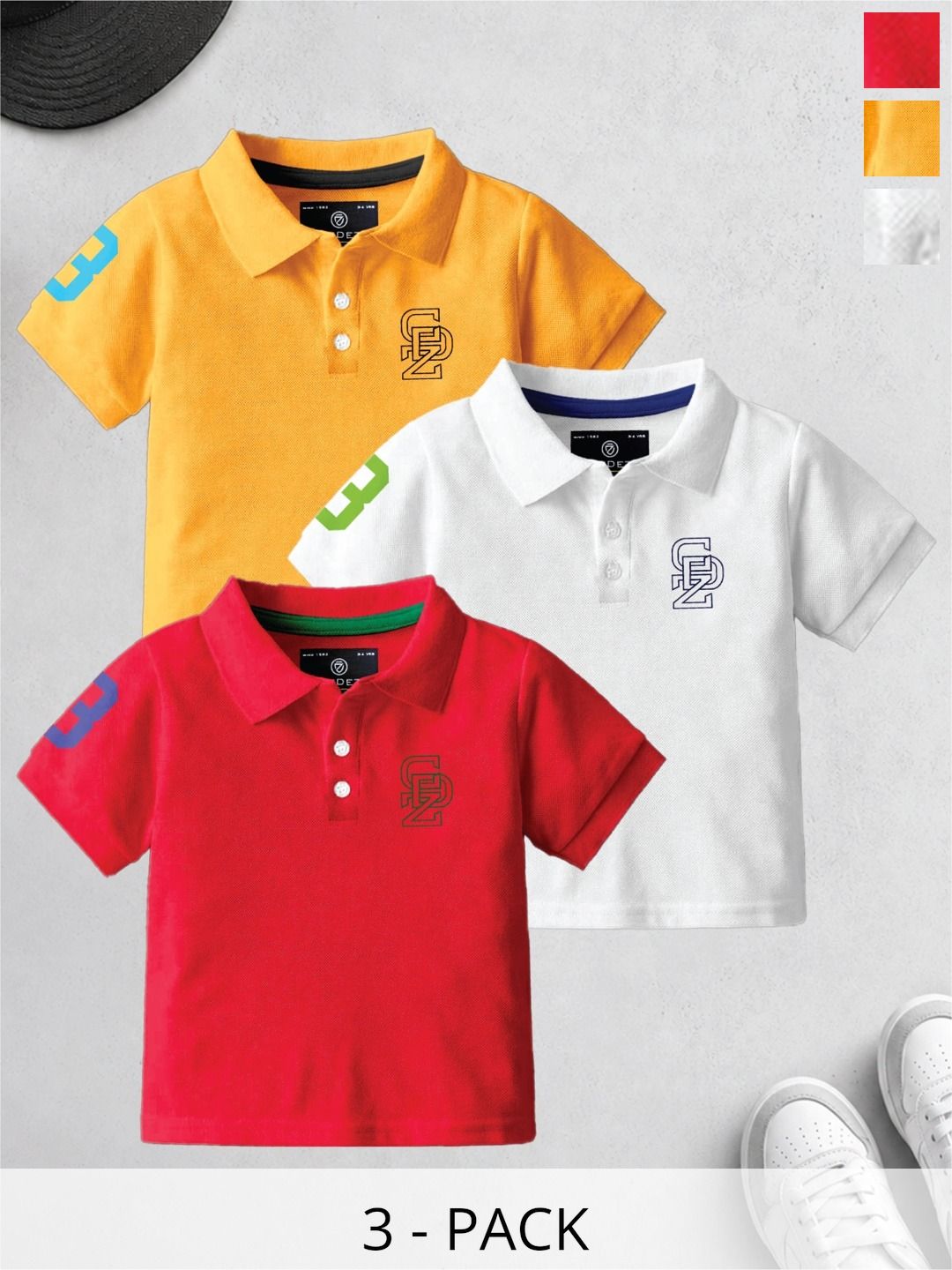 CODEZ Boys 3 Polo Collar T-shirt-picture-10