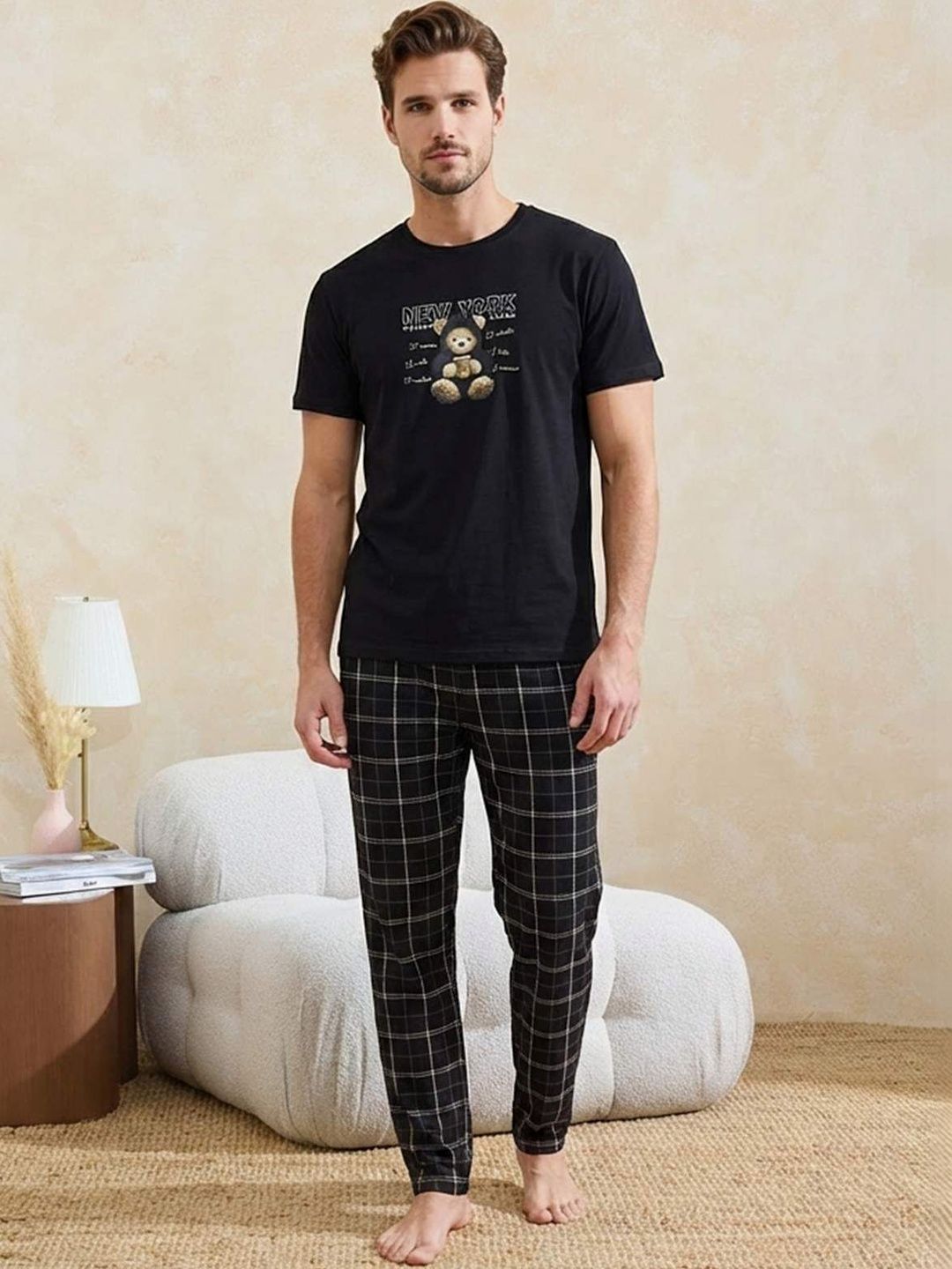Trendyol Men Printed Night suit-picture-39