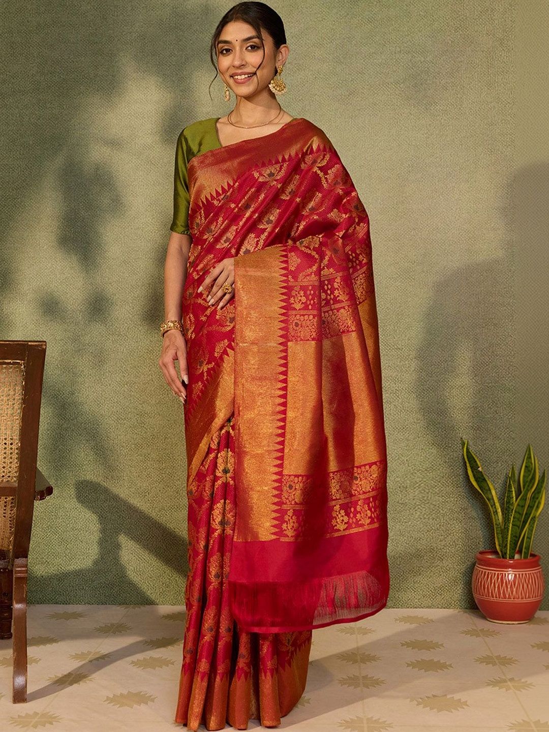 Taneira Woven Design Zari Kanjeevaram Saree-picture-48