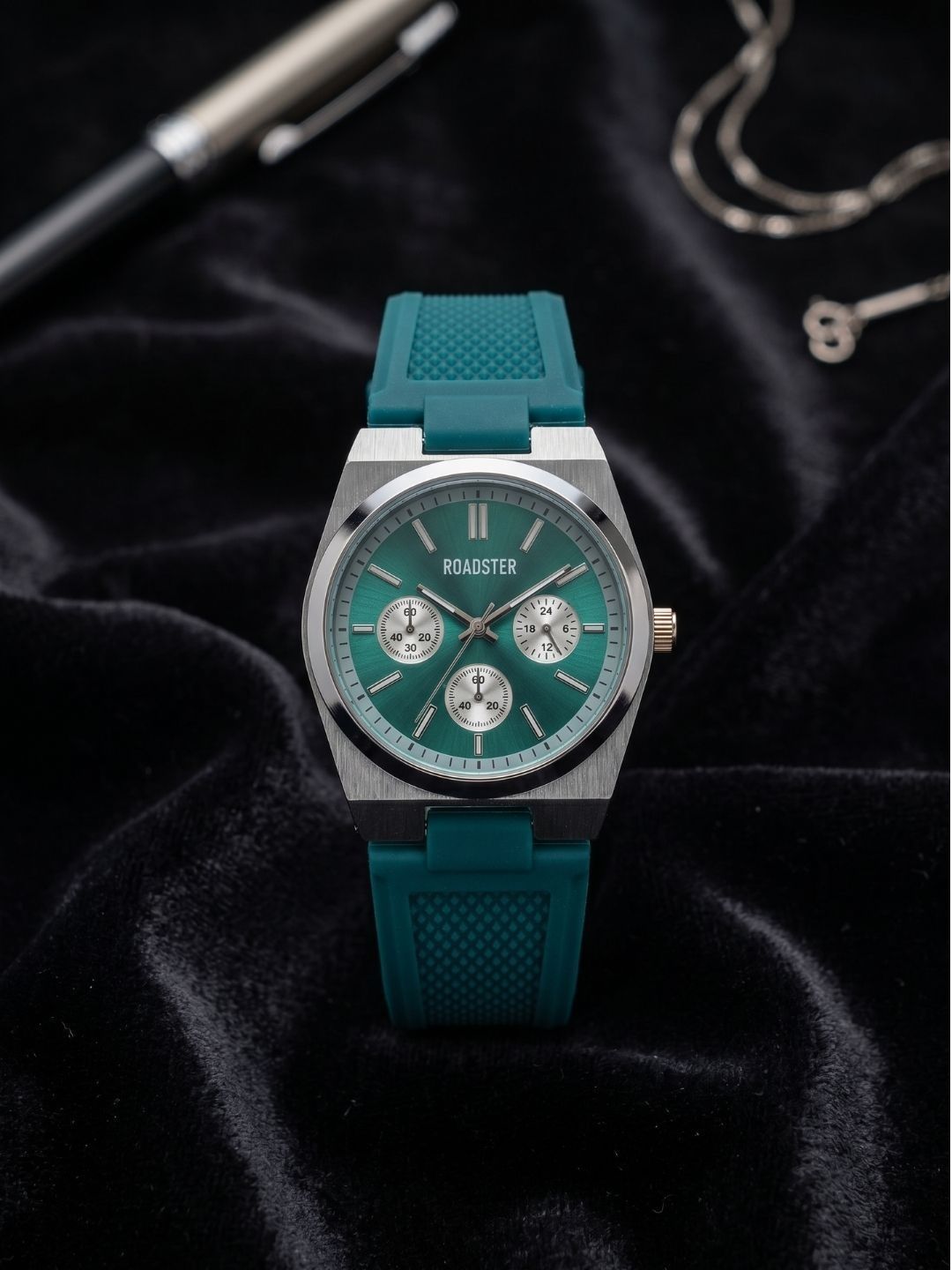 Roadster Men Dial & Straps Analogue Multi Function Watch 2526-LB-RG-5-image-26