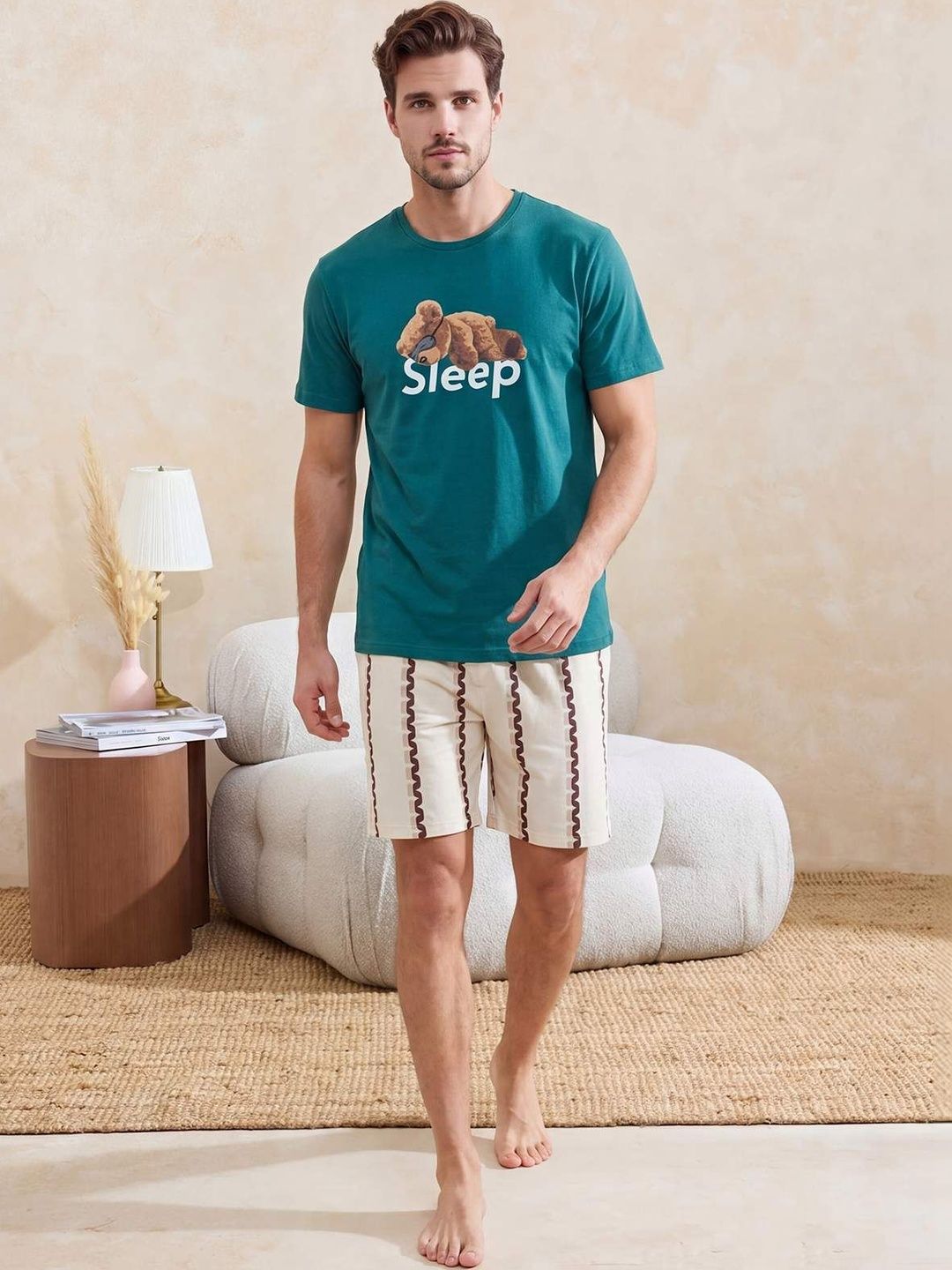 Trendyol Men Printed Night suit-picture-36