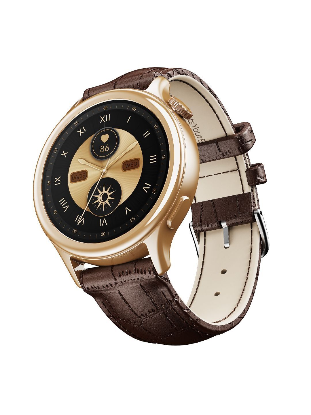 boAt Unisex Dial & Leather Straps Digital Multi Function Watch Enigma Daze Brown Leather-picture-19