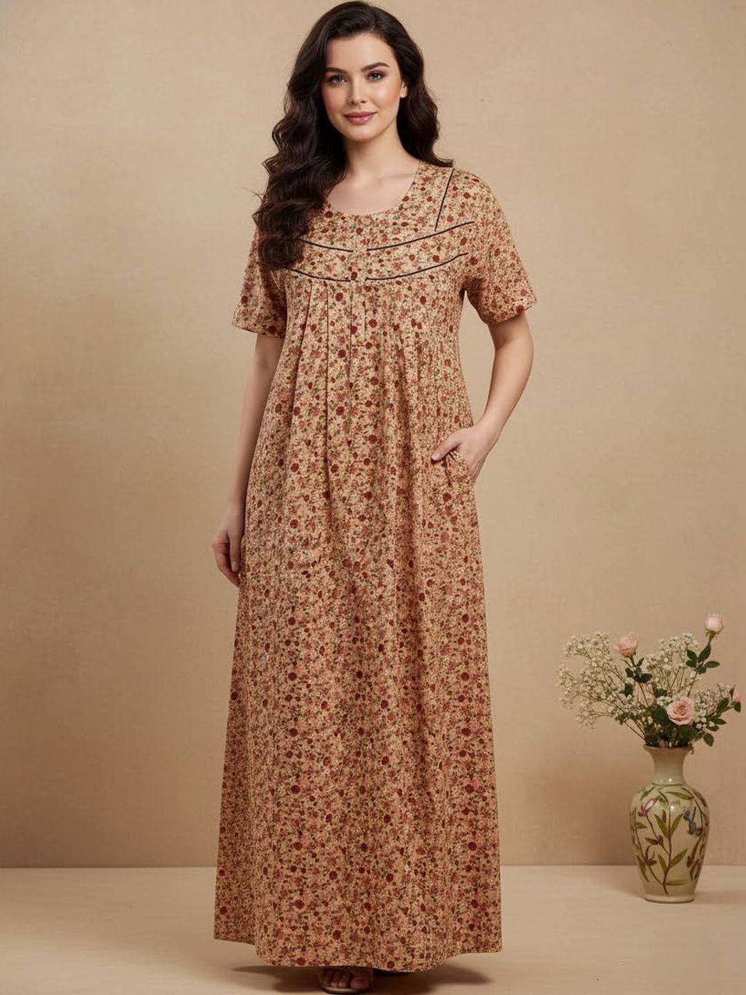 Bahumaan Printed Maxi Nightdress-picture-21
