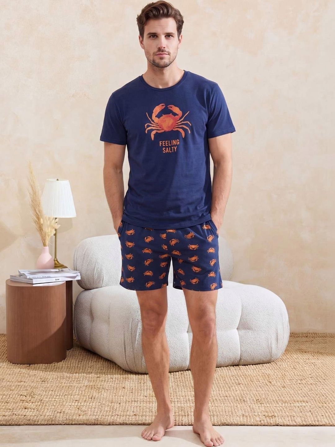 Trendyol Men Printed Night suit-picture-48