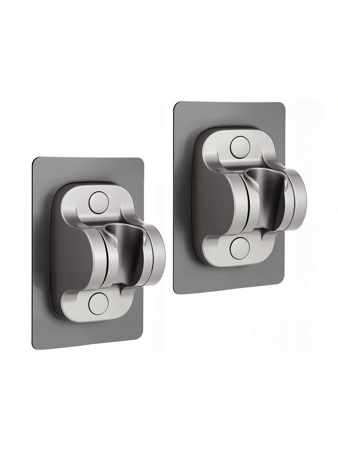 MAYCREATE Grey & Grey 2 piece Solid Plastic Shower Holder-picture-43