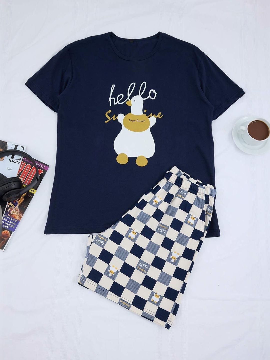 Trendyol Men Printed Night suit-picture-53