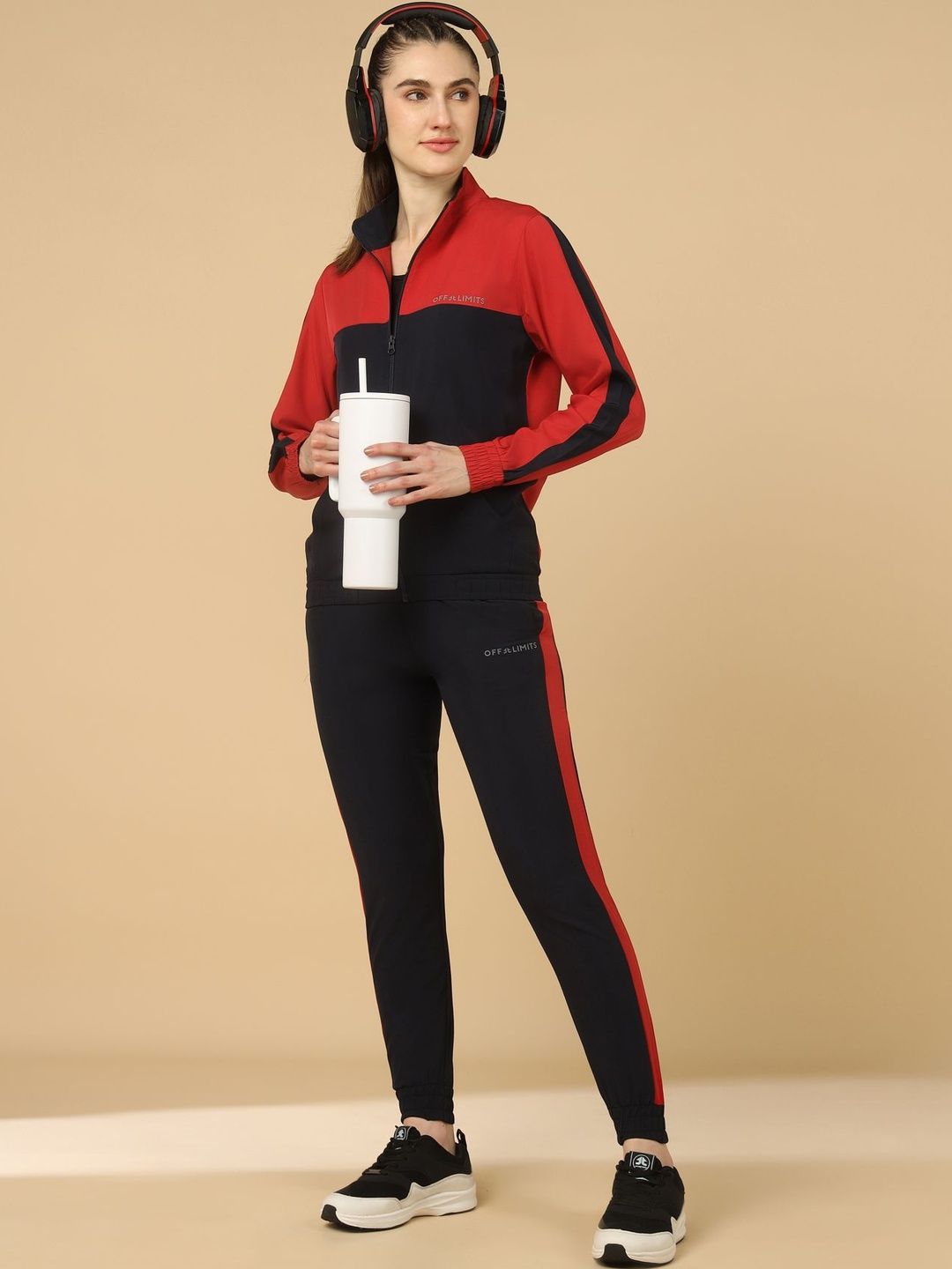 OFF LIMITS Colourblocked Mock Collar Tracksuits-image-2