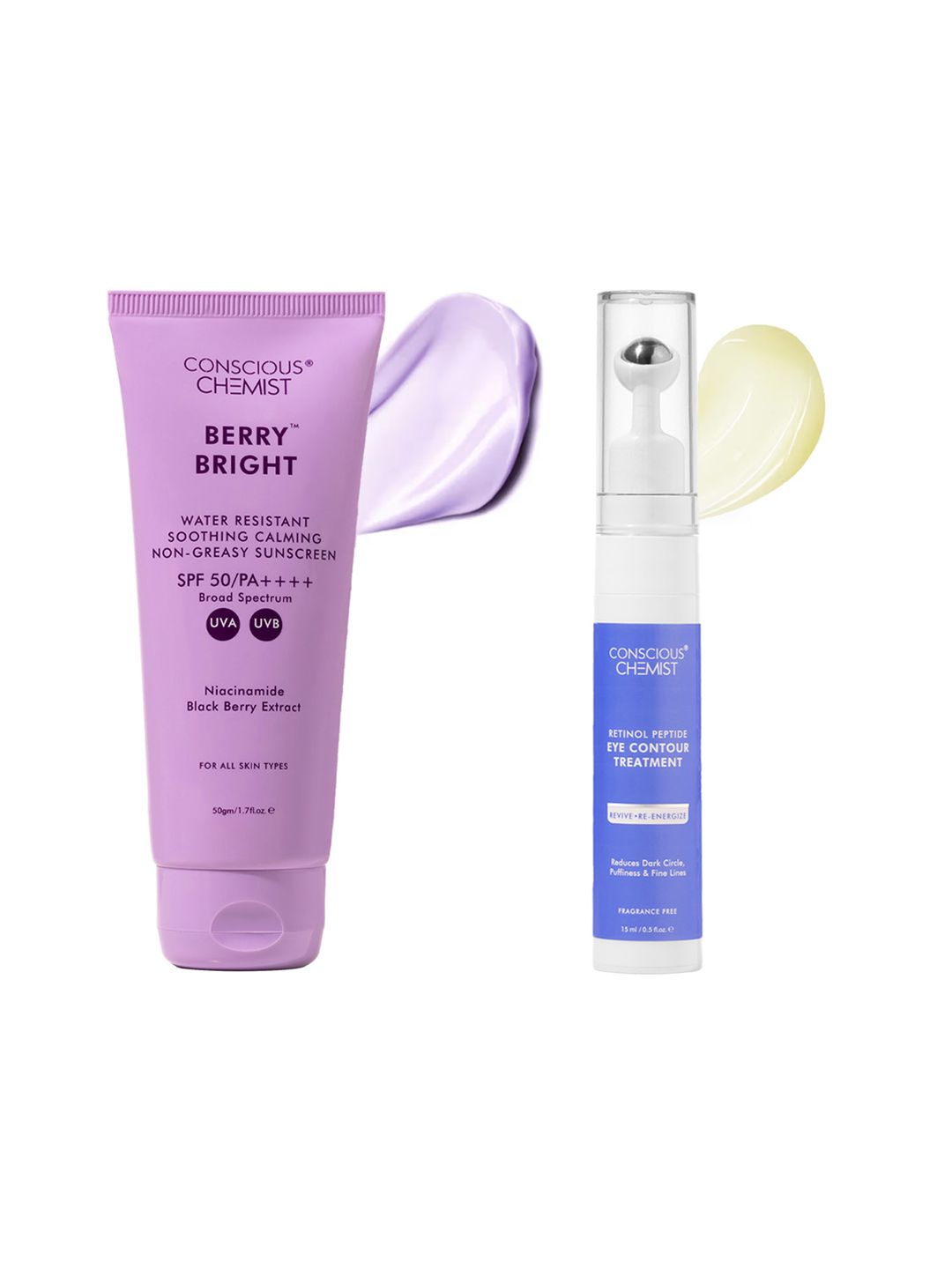 Conscious Chemist Pack Of 2 Bright SPF 50 Sunscreen & Eye Cream Serum-picture-17