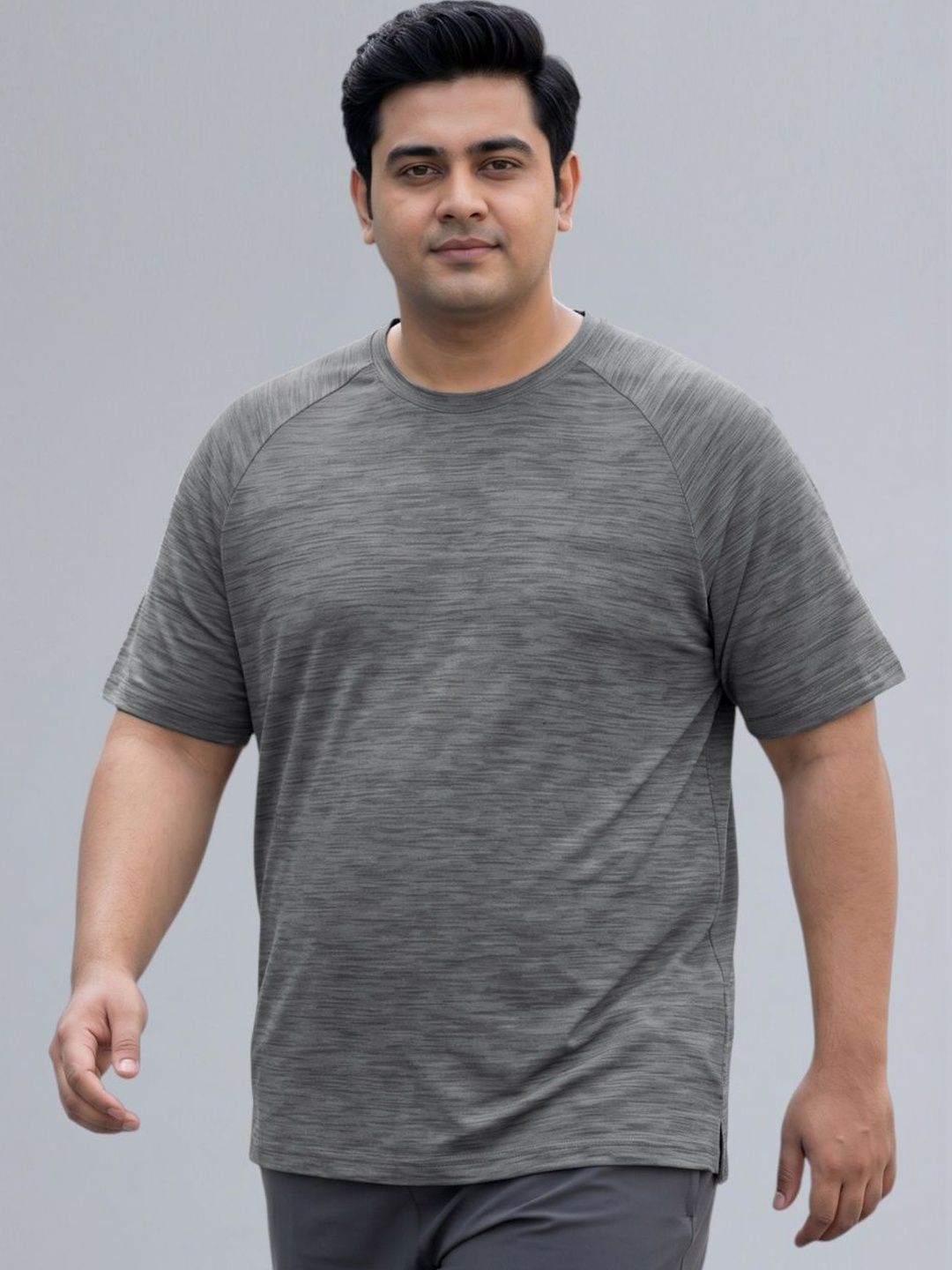 CULT Men Black Textured Performance T-shirt-picture-35