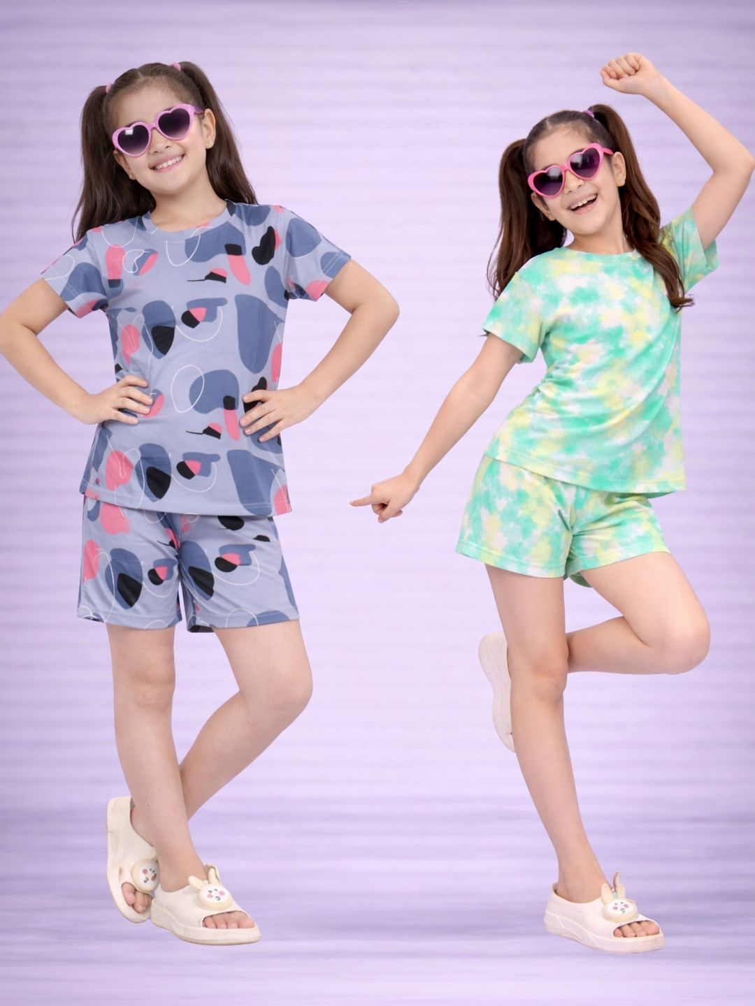 LITBABY Girls Printed Short Sleeves Nightdress-image-35
