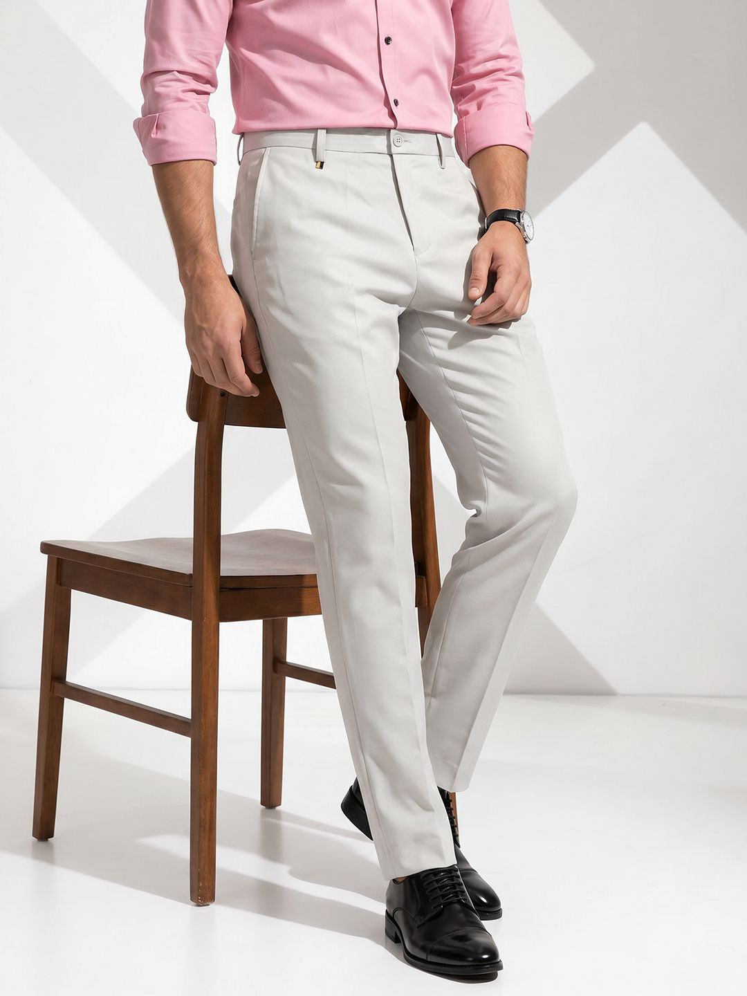 INVICTUS Men Slim Fit Formal Trousers-picture-46