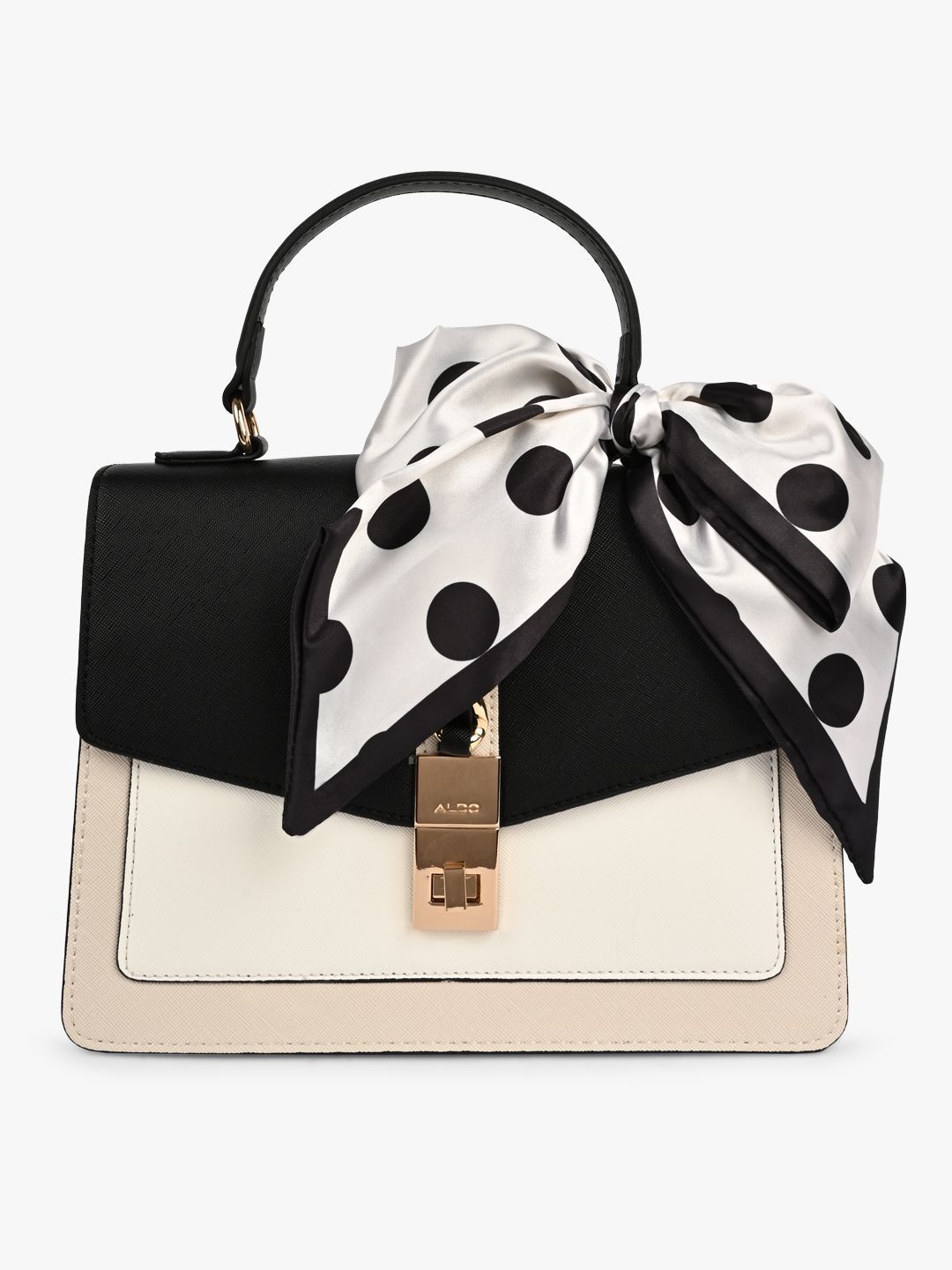 ALDO Colourblocked Structured Handheld Bag with Bow Detail-picture-17