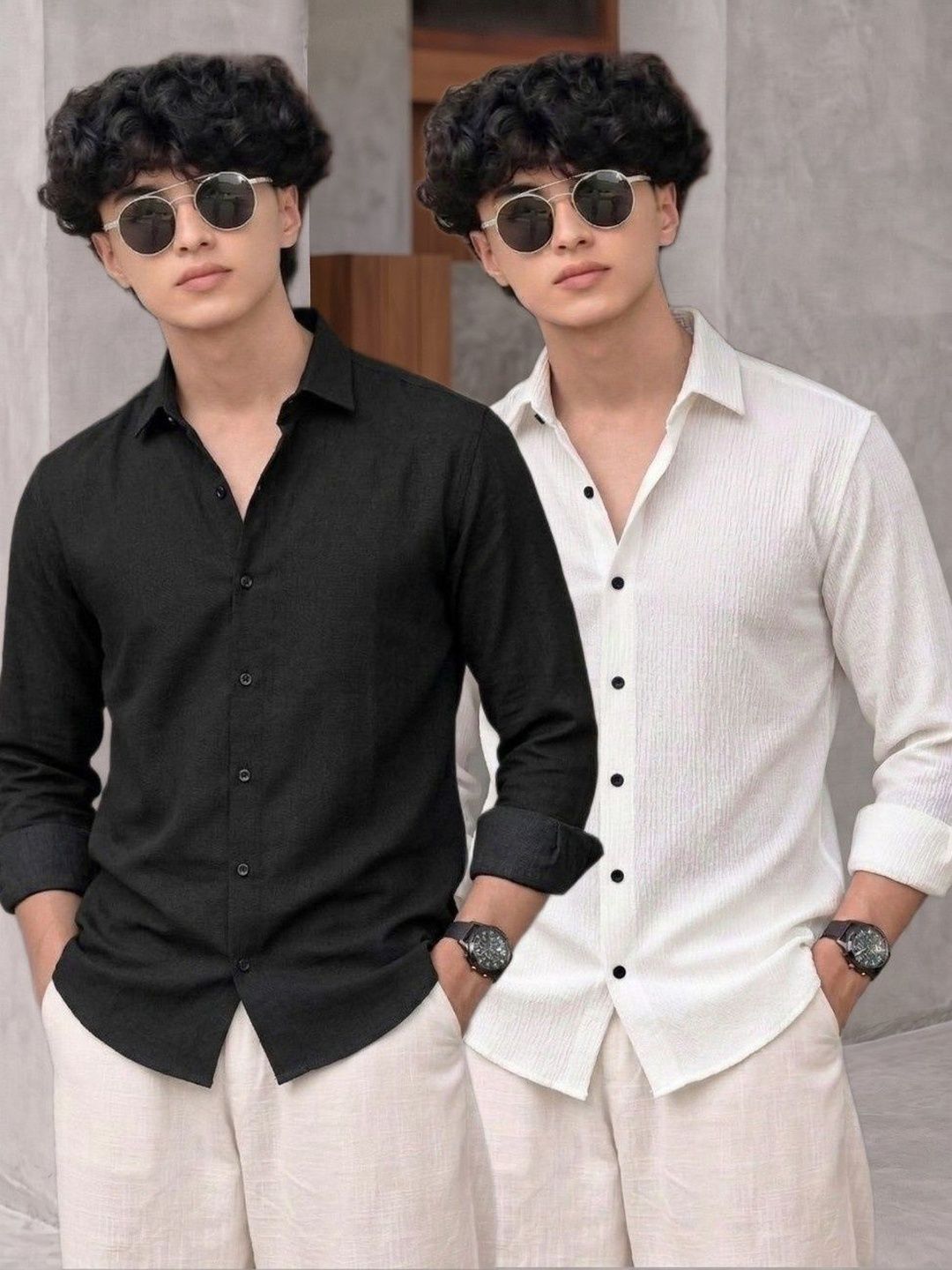 R.Code by The Roadster Life Co. Men Pack Of 2 Original Casual Shirt-picture-17
