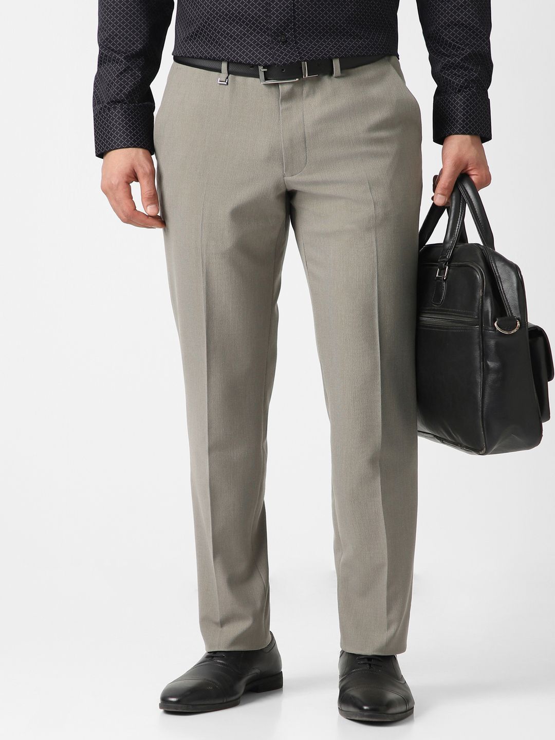 Van Heusen Men Slim Fit Formal Trousers-picture-41