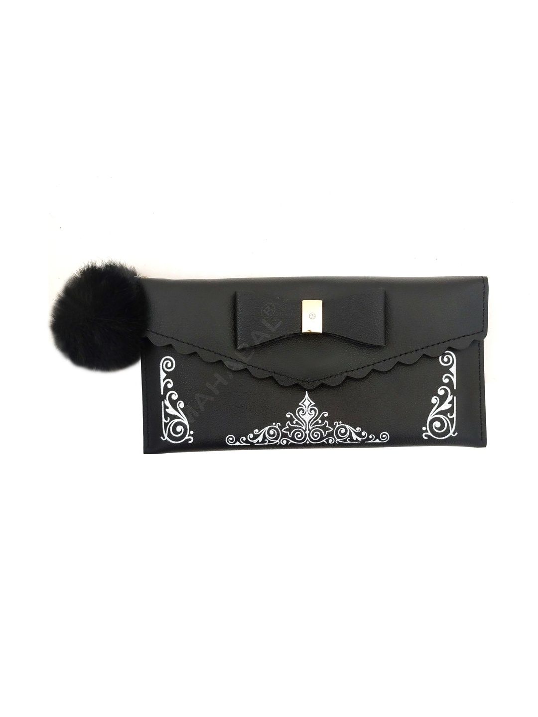Mahabal Embellished Bow Detail Purse Clutch-image-47