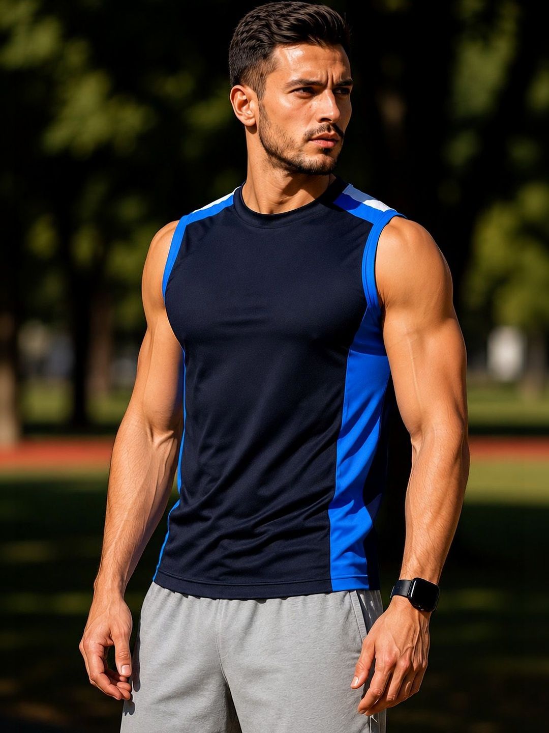 MODA RAPIDO X FITNESS EXCHANGE Men Colourblocked Dri-FIT T-shirt-picture-38
