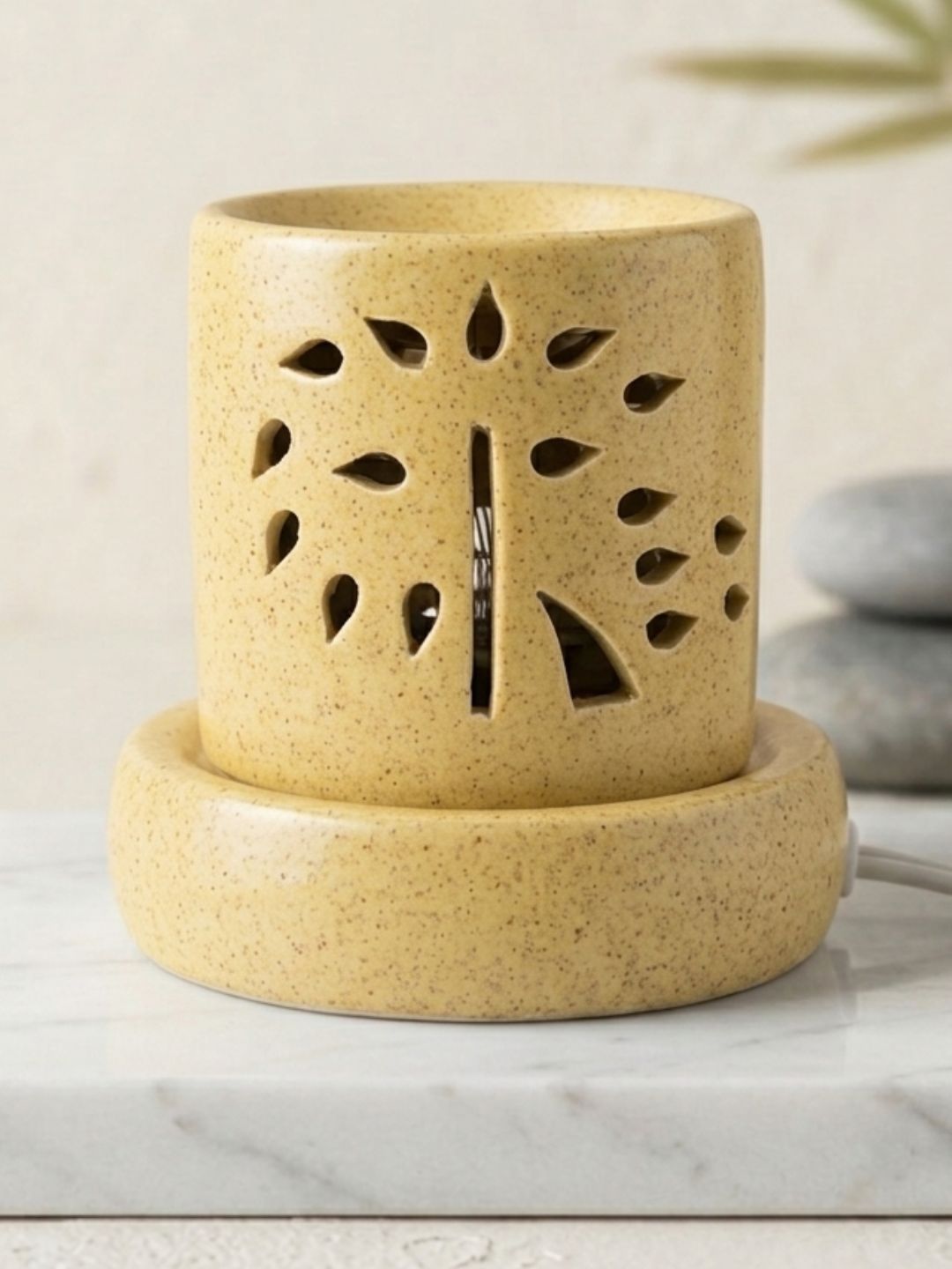 ULLASSA Yellow Ceramic Electric Aroma Diffuser-image-6