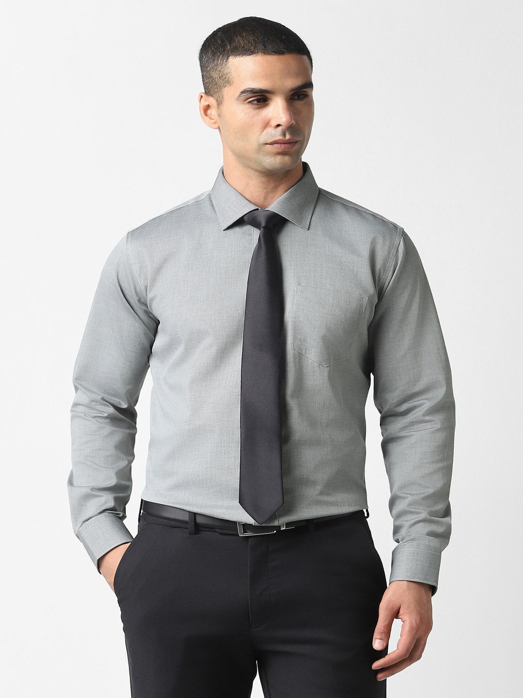 Van Heusen Textured Pure Cotton Formal Shirt-picture-56