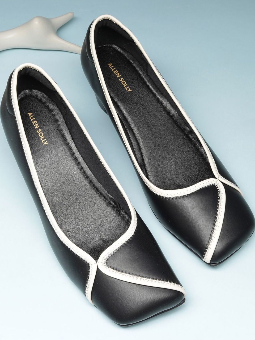 Allen Solly Woman Colourblocked PU Block Pumps-image-22