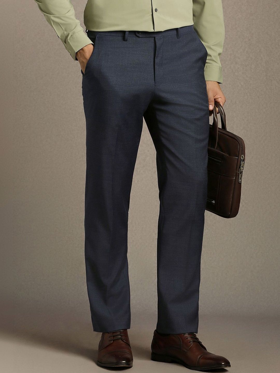 Luxure by Louis Philippe Men Slim Fit Trousers-picture-10