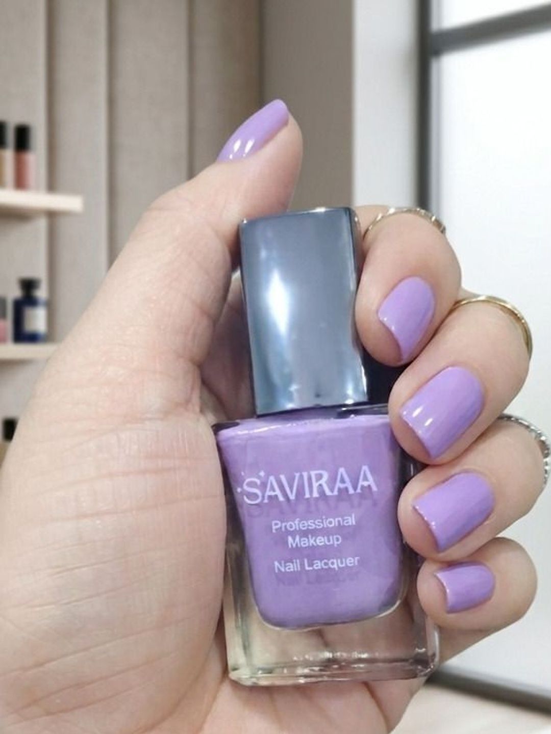 SAVIRAA Long Lasting Nail Polish - 10 ml - Purple-picture-22