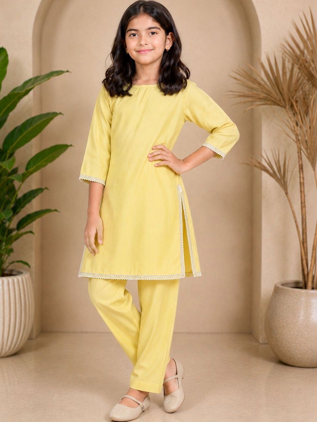 misbis Girls Regular Kurta with Trousers-picture-31