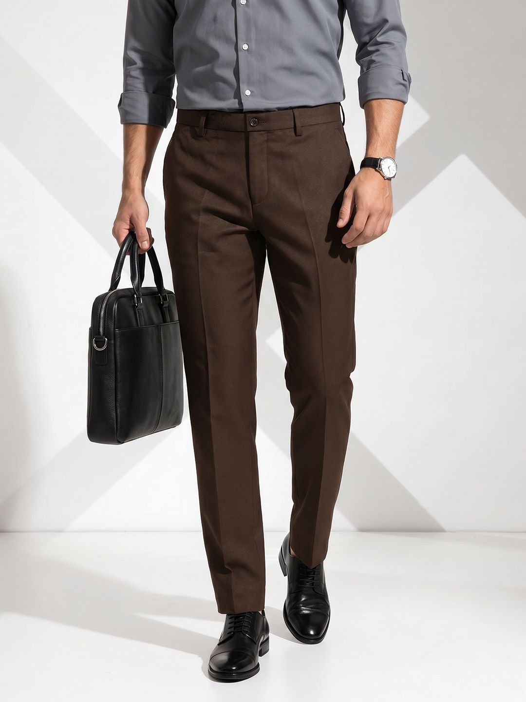INVICTUS Men Slim Fit Formal Trousers-picture-58