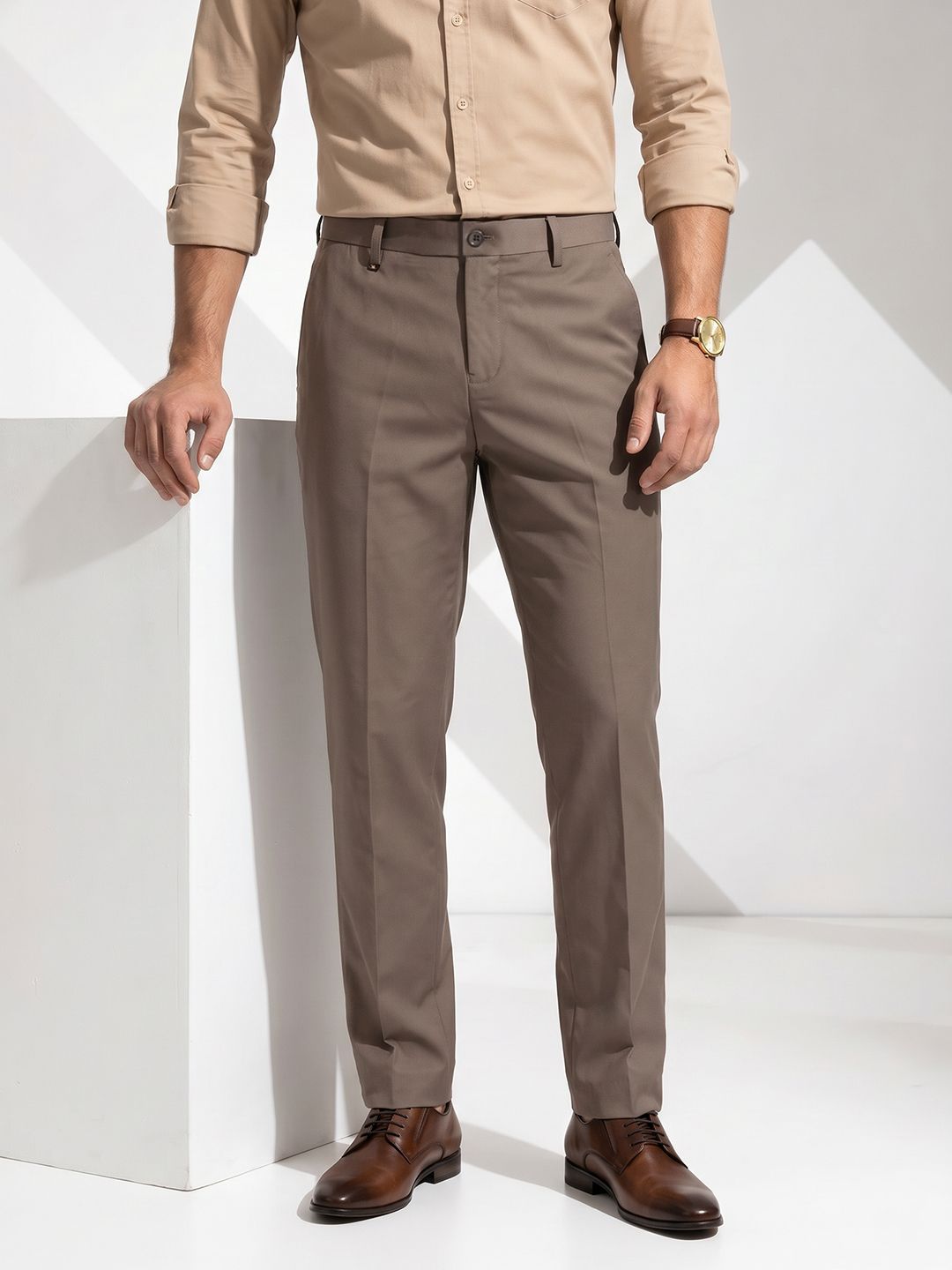 INVICTUS Men Slim Fit Formal Trousers-picture-34