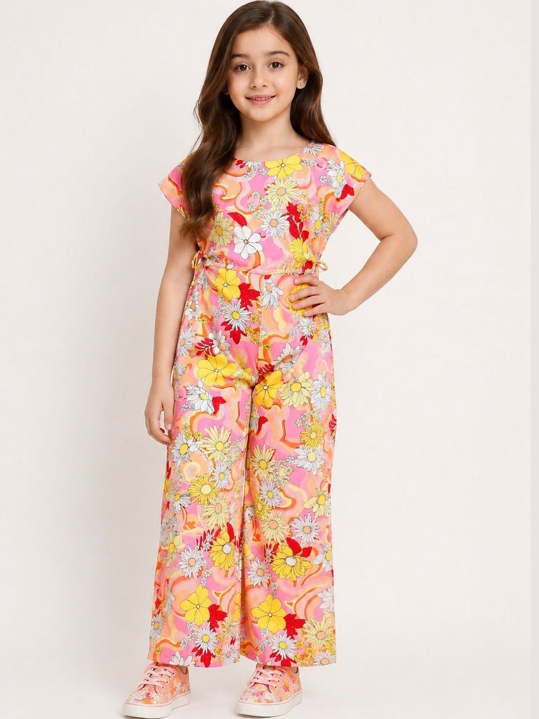 YK Girls Printed Basic Jumpsuit with Embellished-picture-39