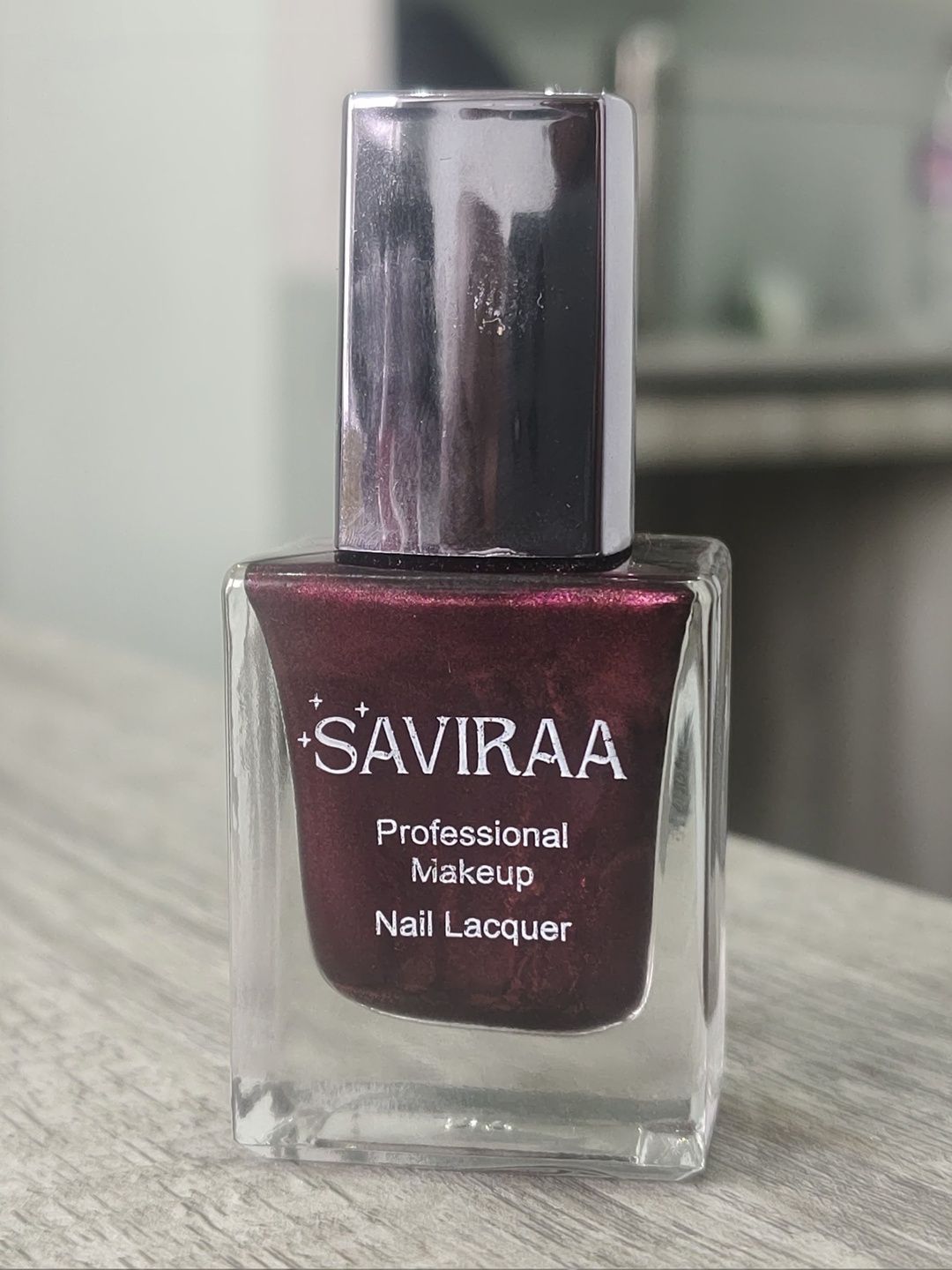 SAVIRAA Long Lasting Nail Polish - 10 ml - Maroon-picture-30