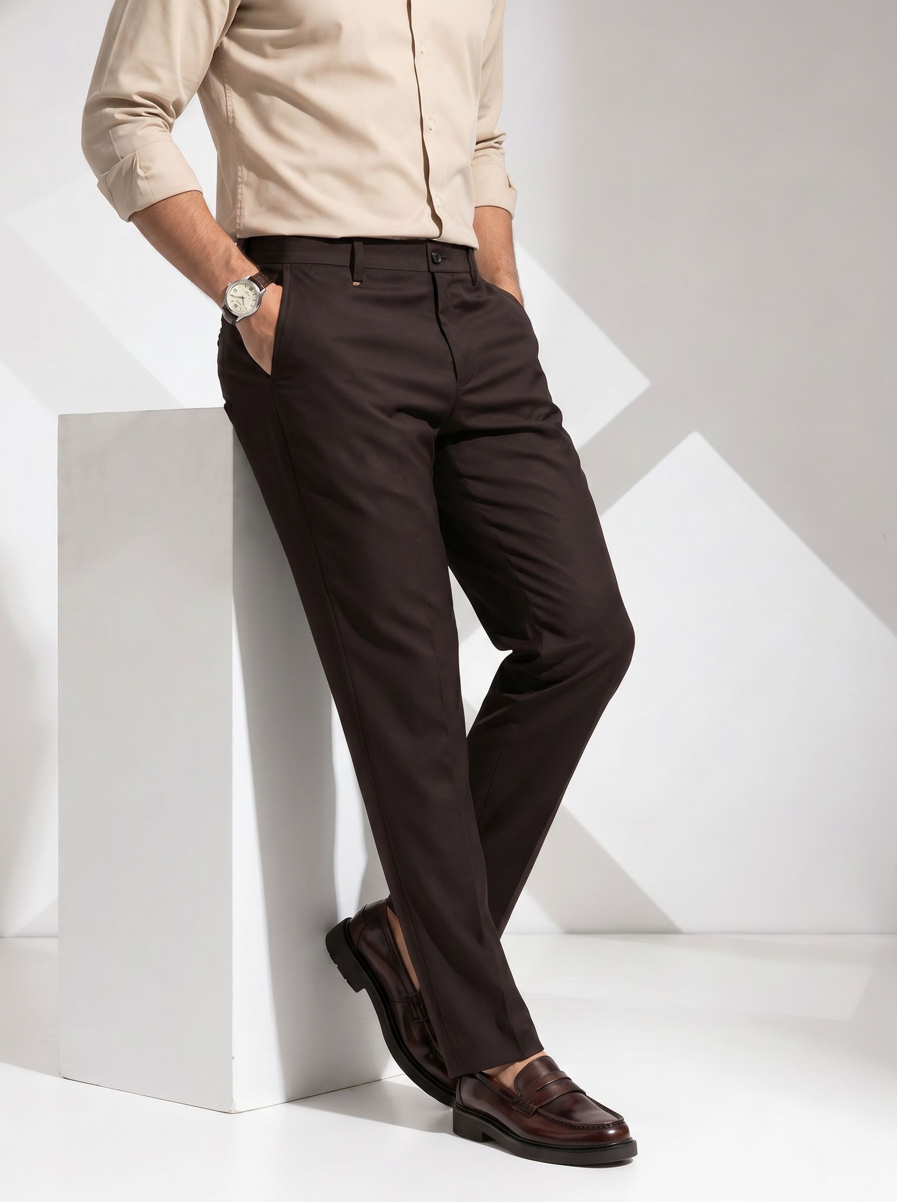 INVICTUS Men Easy Wash Formal Trousers-picture-40