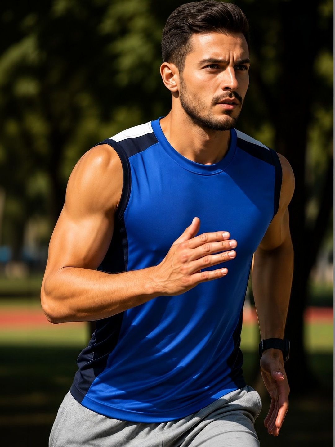MODA RAPIDO X FITNESS EXCHANGE Men Colourblocked Dri-FIT T-shirt-picture-17