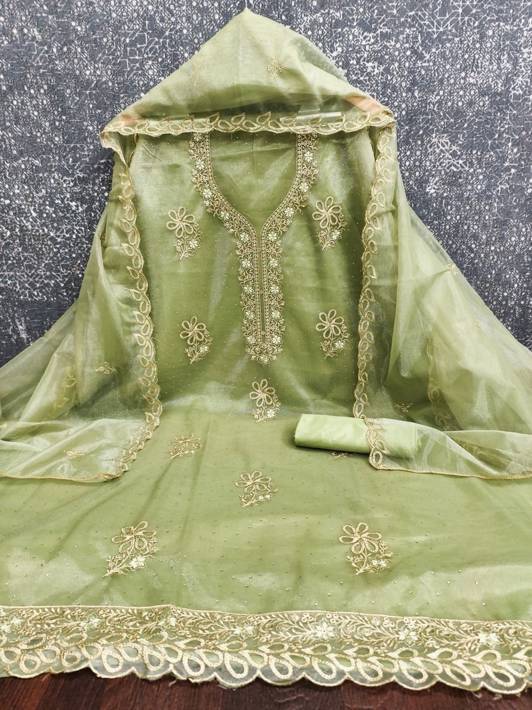 Rangtulika Ethnics Embroidered Unstitched Dress Material-picture-50