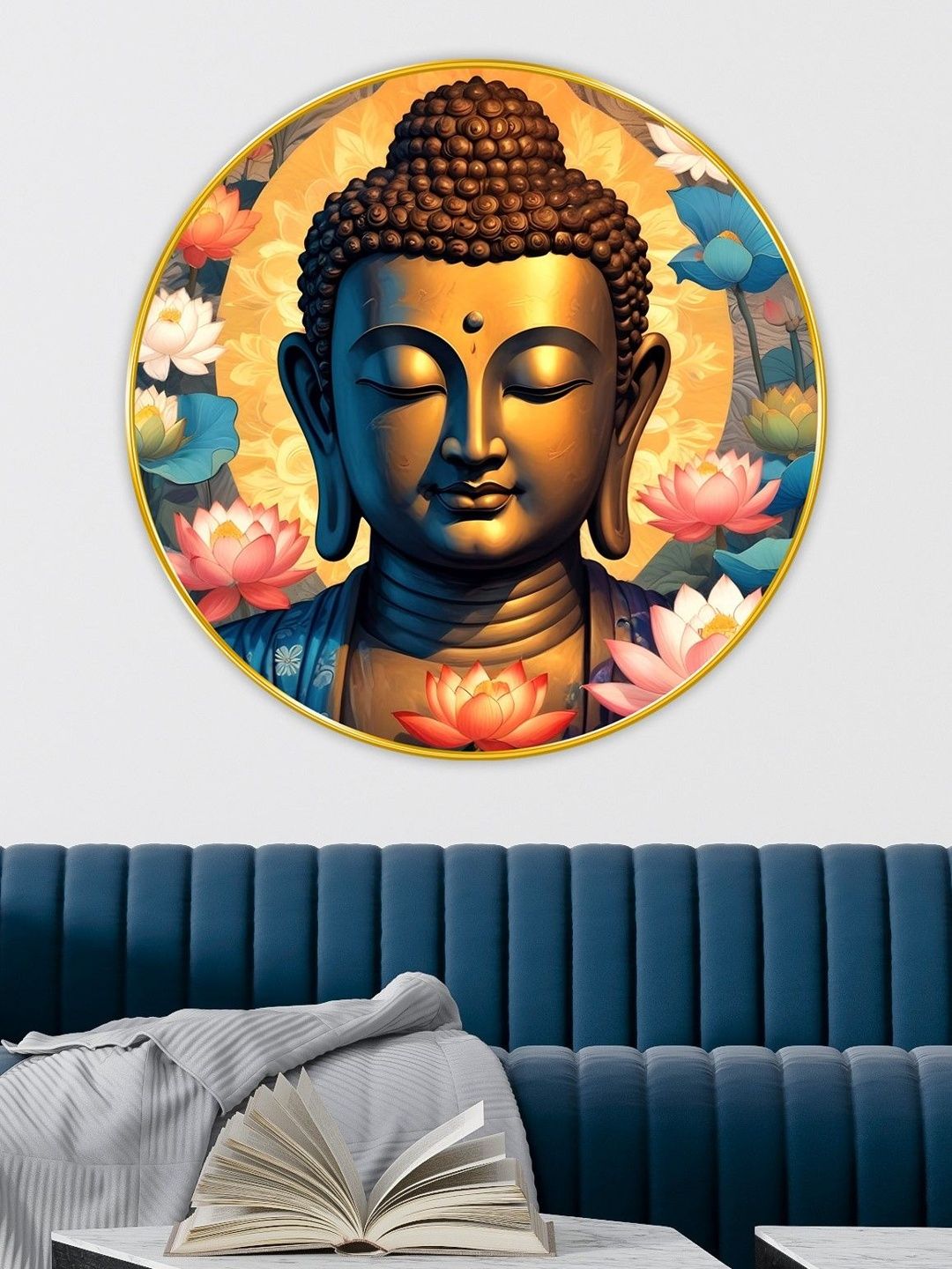 Myntra Elegant Homes Gold-Toned MDF Religious Wall Paintings-image-49