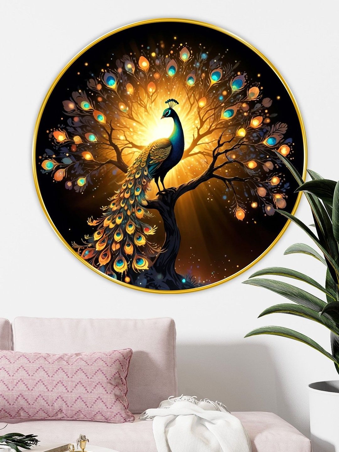 Myntra Elegant Homes Multicoloured MDF Birds and Animals Wall Paintings-image-28