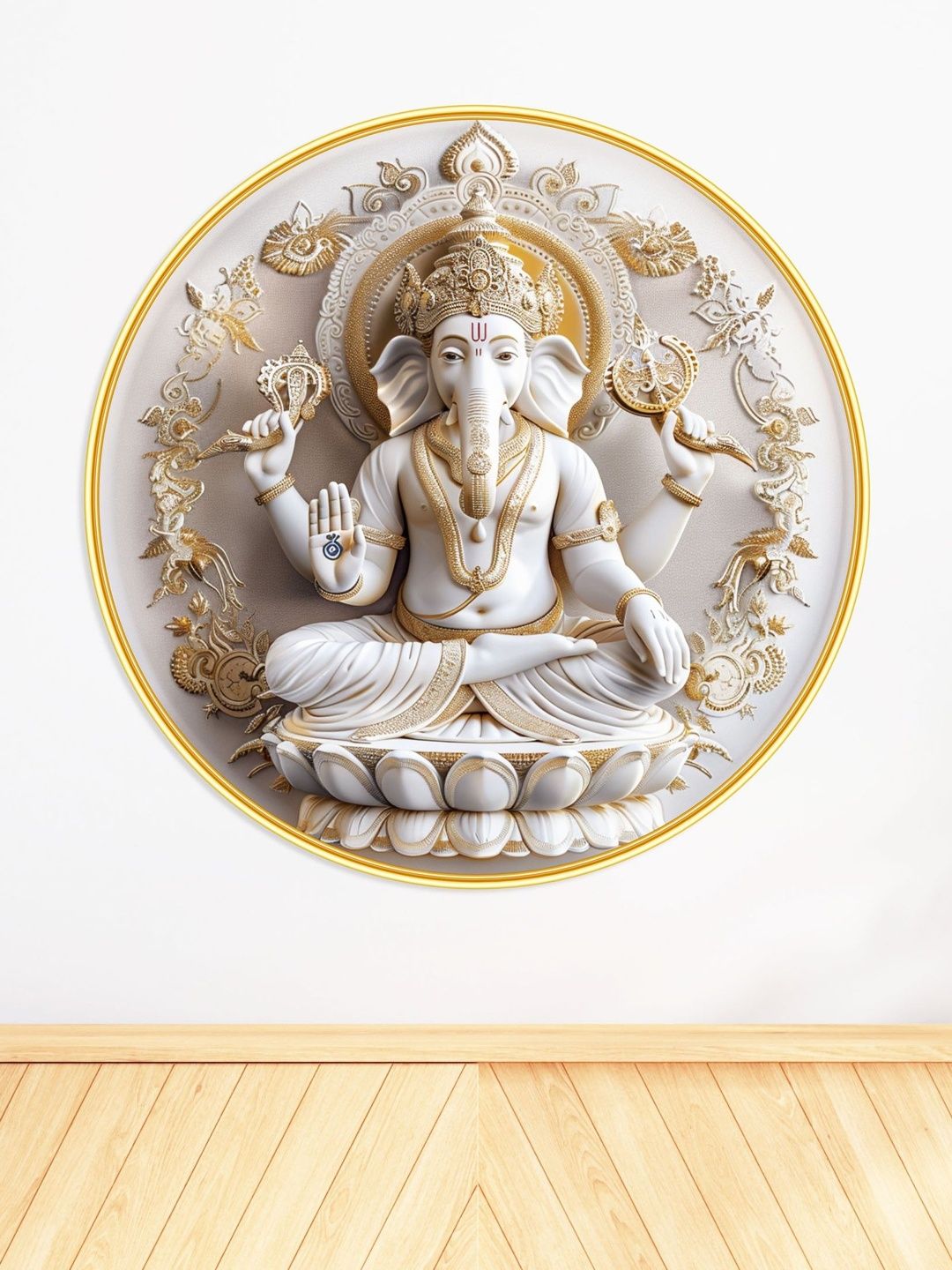 Myntra Elegant Homes White MDF Religious Wall Paintings-image-24