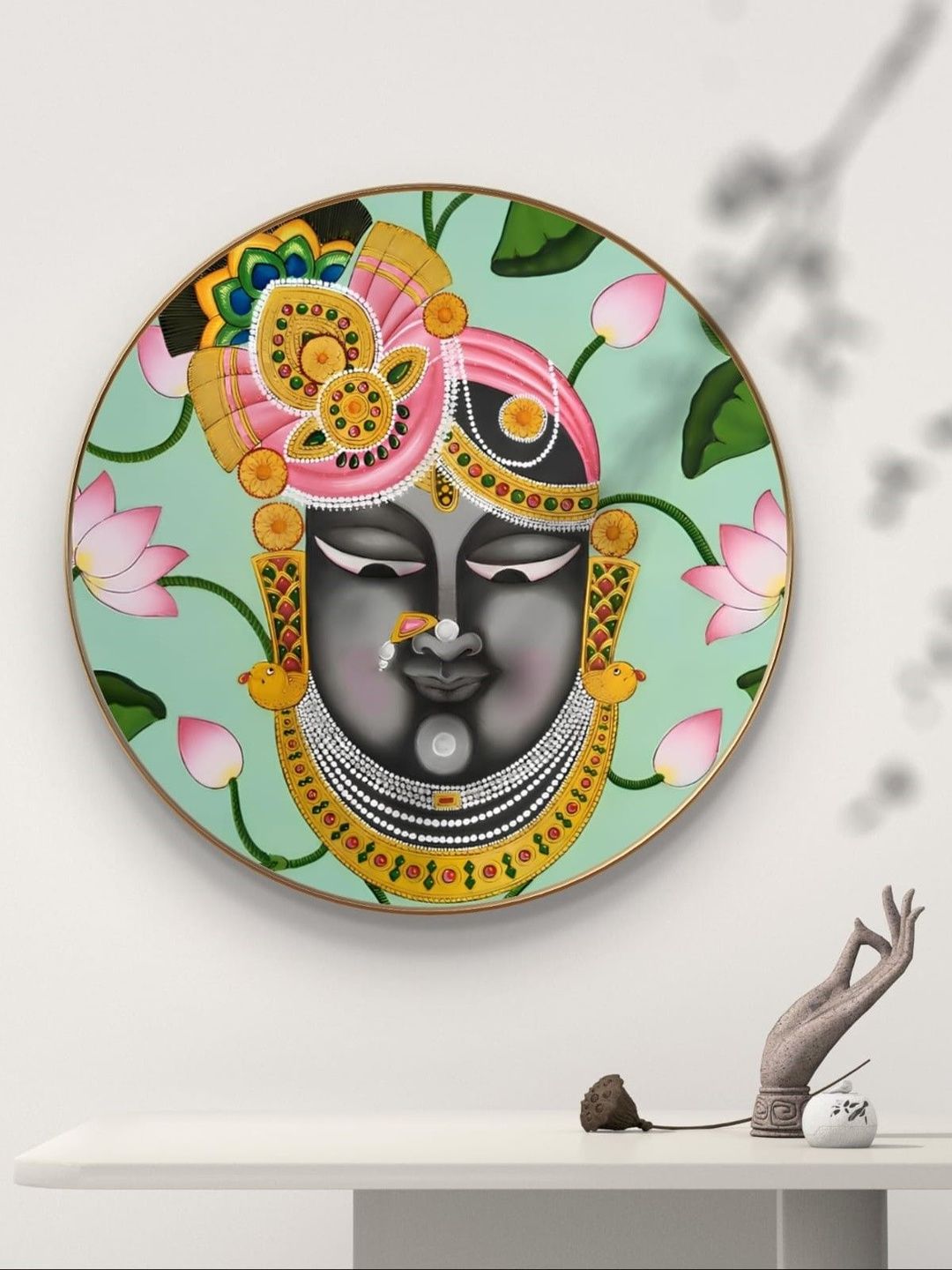 Myntra Elegant Homes Multicoloured MDF Religious Wall Paintings-image-37