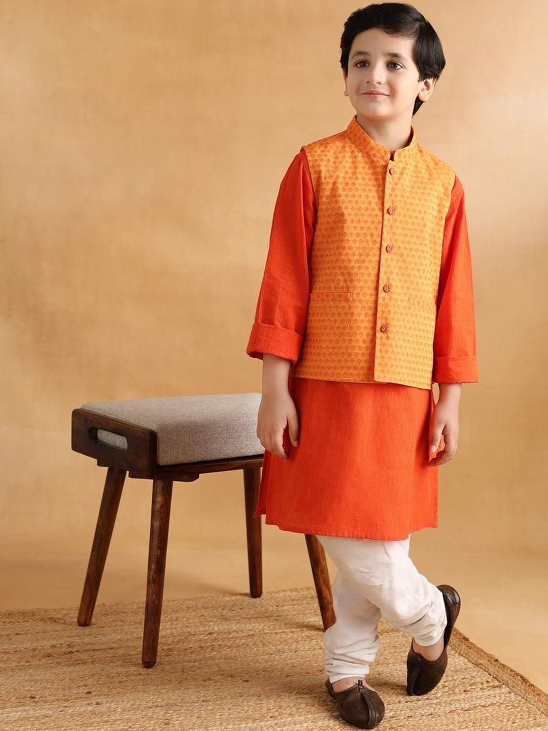 Fabindia Woven Design Pure Cotton Woven Nehru Jackets-picture-20