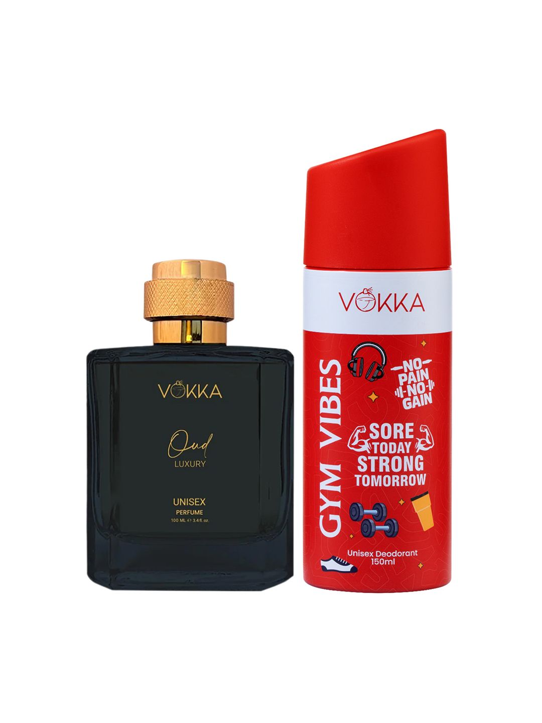VOKKA Set Of 2 Oud Perfume - 100 ml & Gym Vibes Deodorant - 150 ml-picture-20